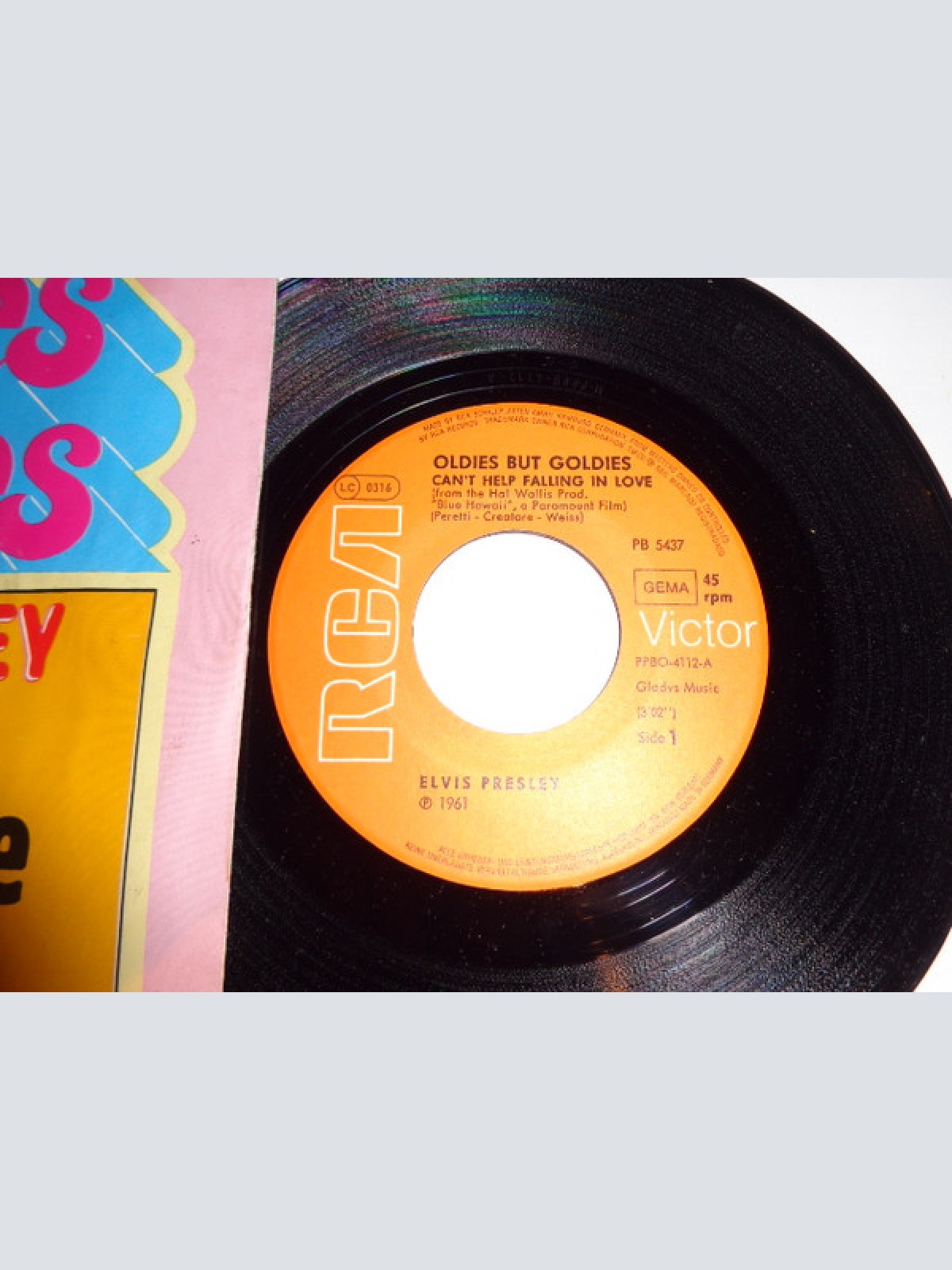 Vinyl / Elvis Presley - Can't Help Falling In Love