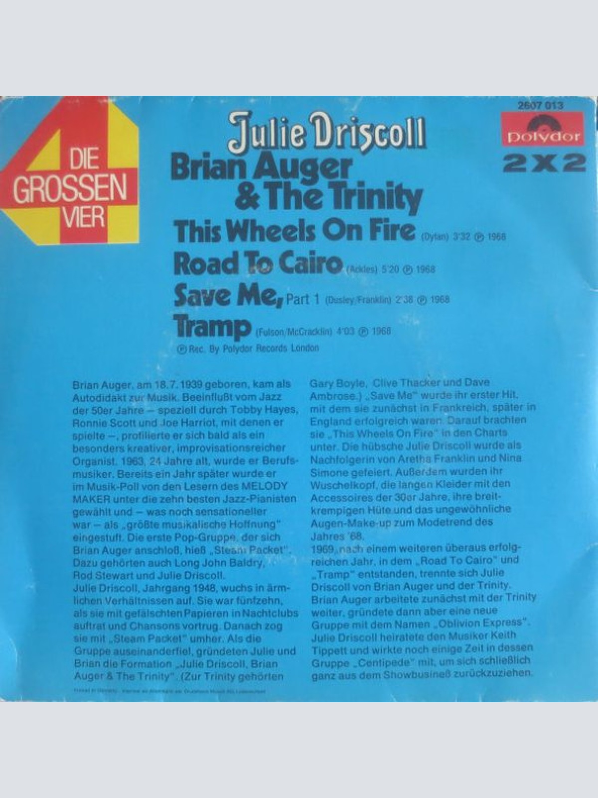 Vinyl / Julie Driscoll, Brian Auger & The Trinity - Die Grossen Vier