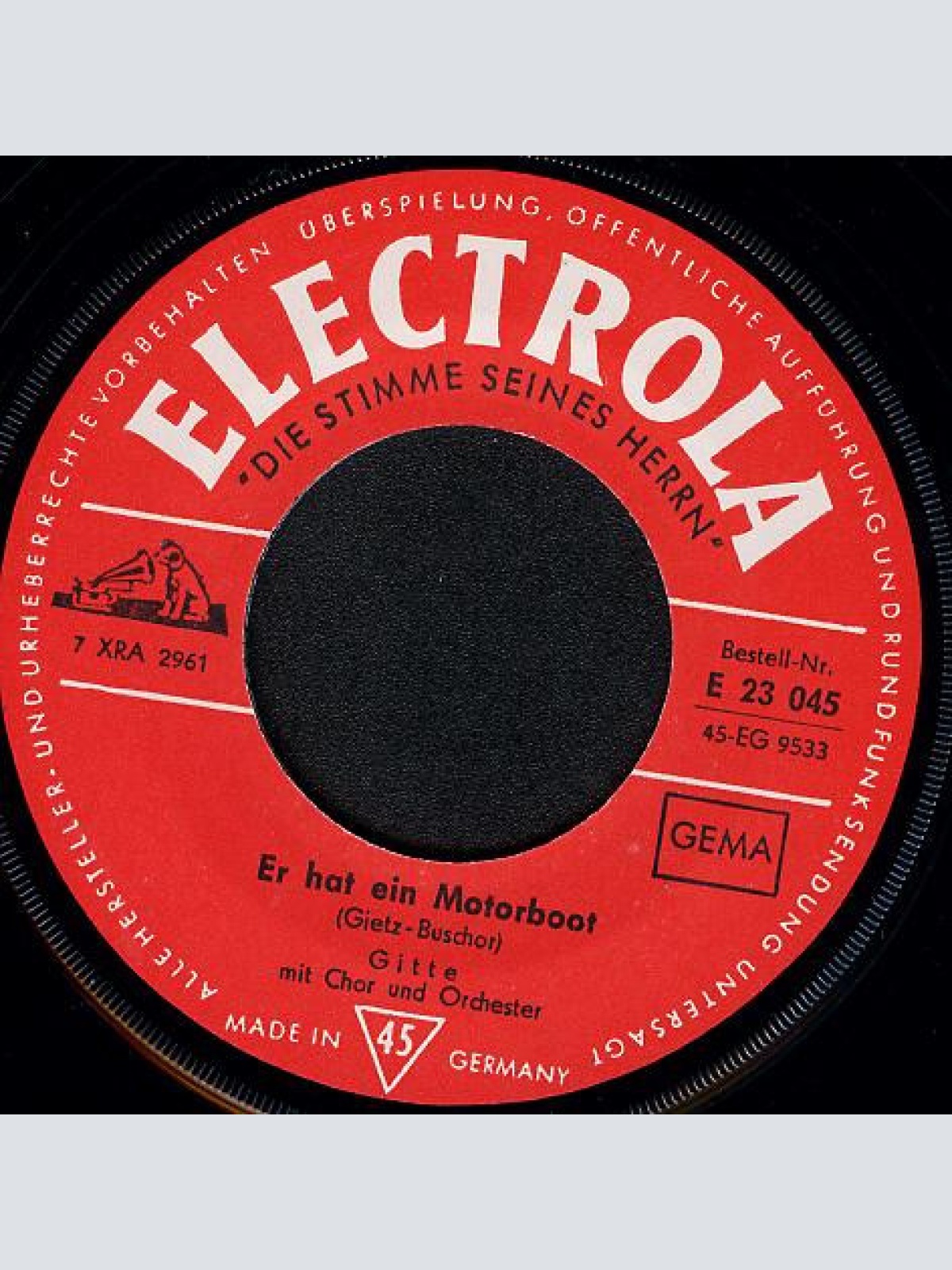 Vinyl / Gitte* - Er Hat Ein Motorboot / Bim-Bam-Bella