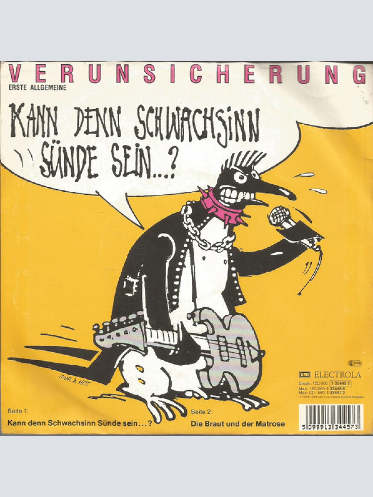 Vinyl / Erste Allgemeine Verunsicherung* - Kann Denn Schwachsinn Sünde Sein...?