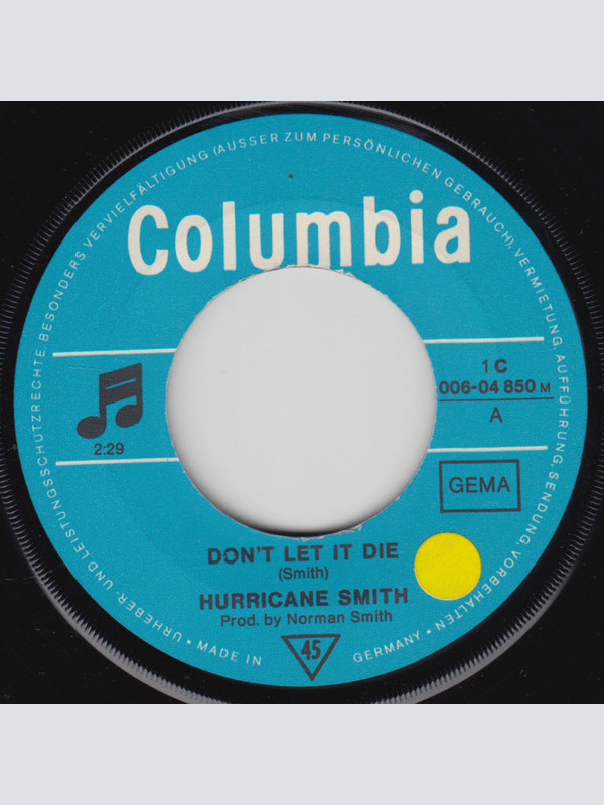 Vinyl / Hurricane Smith - Don't Let It Die