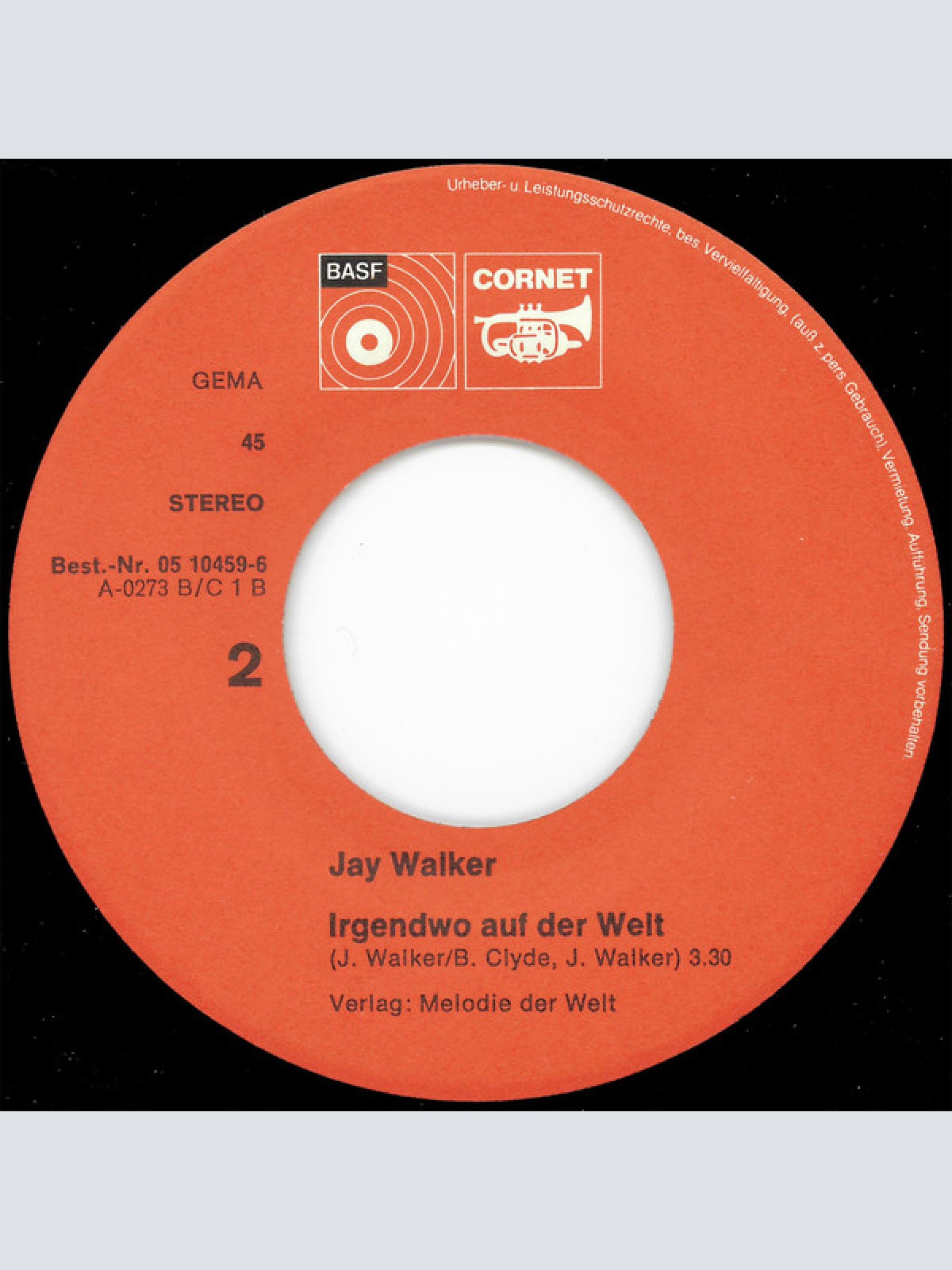 Vinyl / Jay Walker (5) - Aber Dich Gibt's Nur Einmal Für Mich