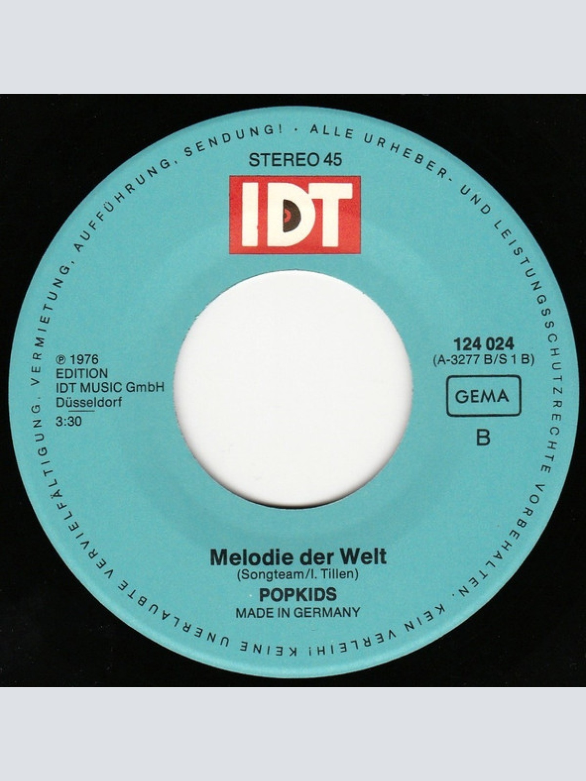 Vinyl / Popkids* - Ich Sing Für Dich / Melodie Der Welt