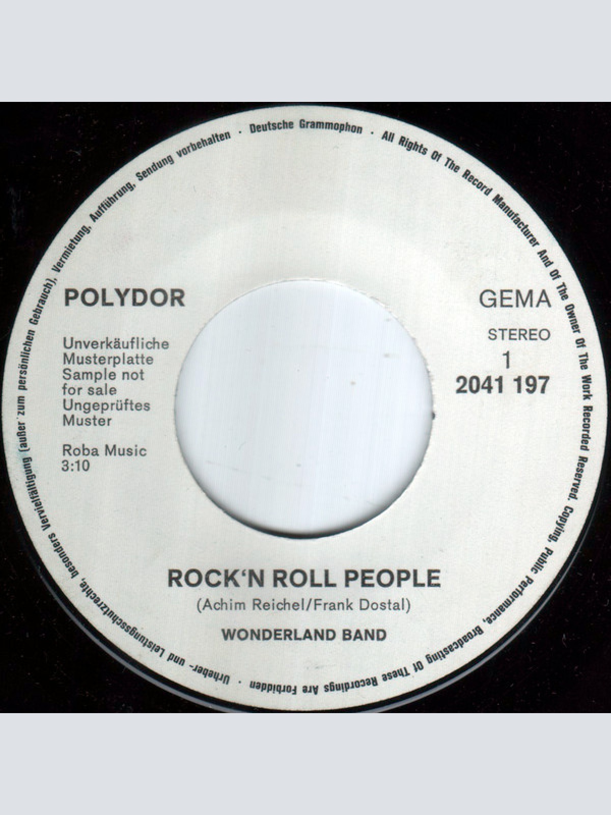Vinyl / Wonderland Band* - Rock'n Roll People