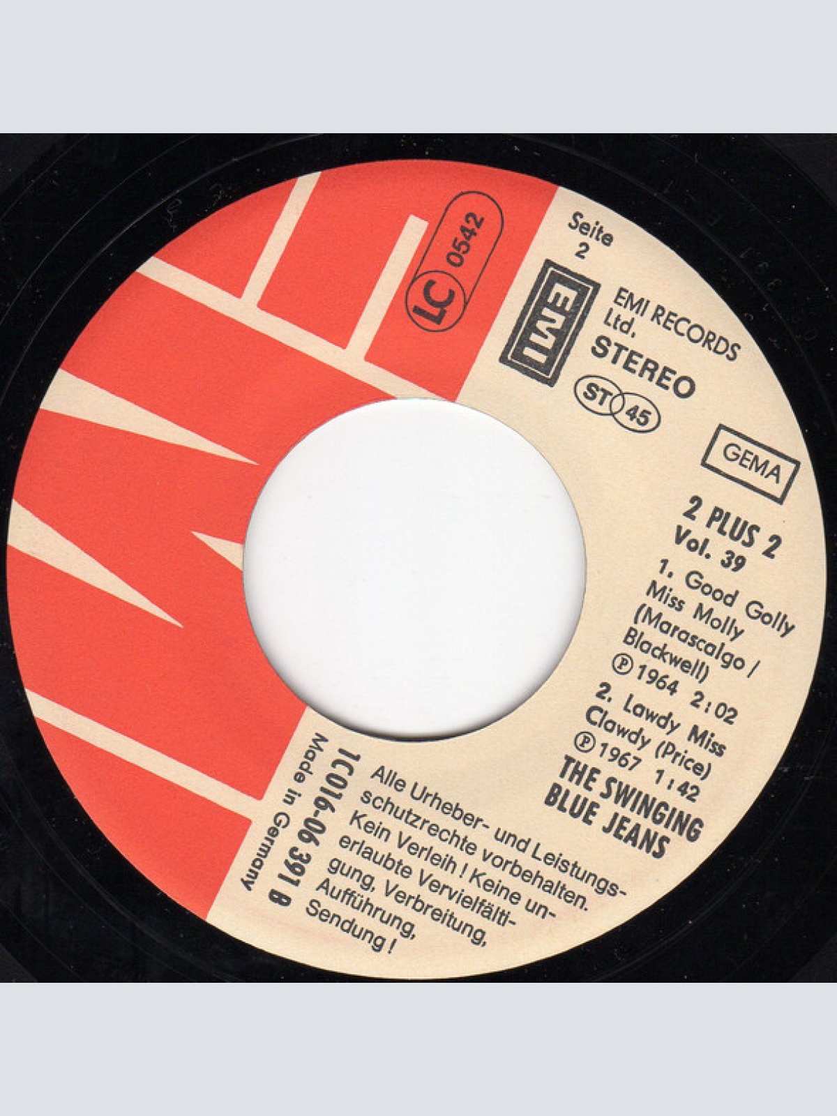 Vinyl / The Swinging Blue Jeans - Hippy Hippy Shake / You're No Good / Good Golly Miss Molly / Lawdy Miss Clawdy