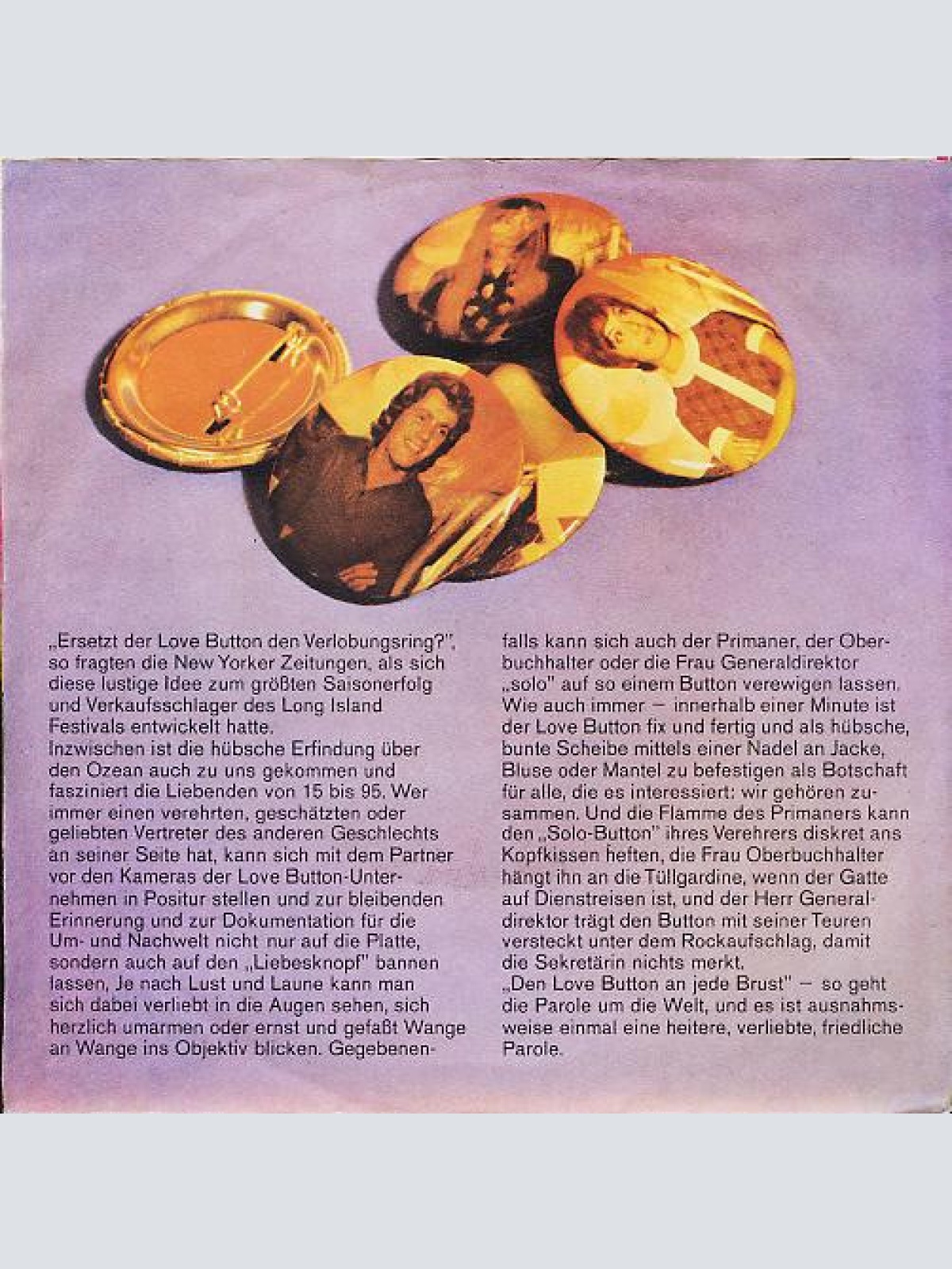 Vinyl / Brigitt Petry - Love Button