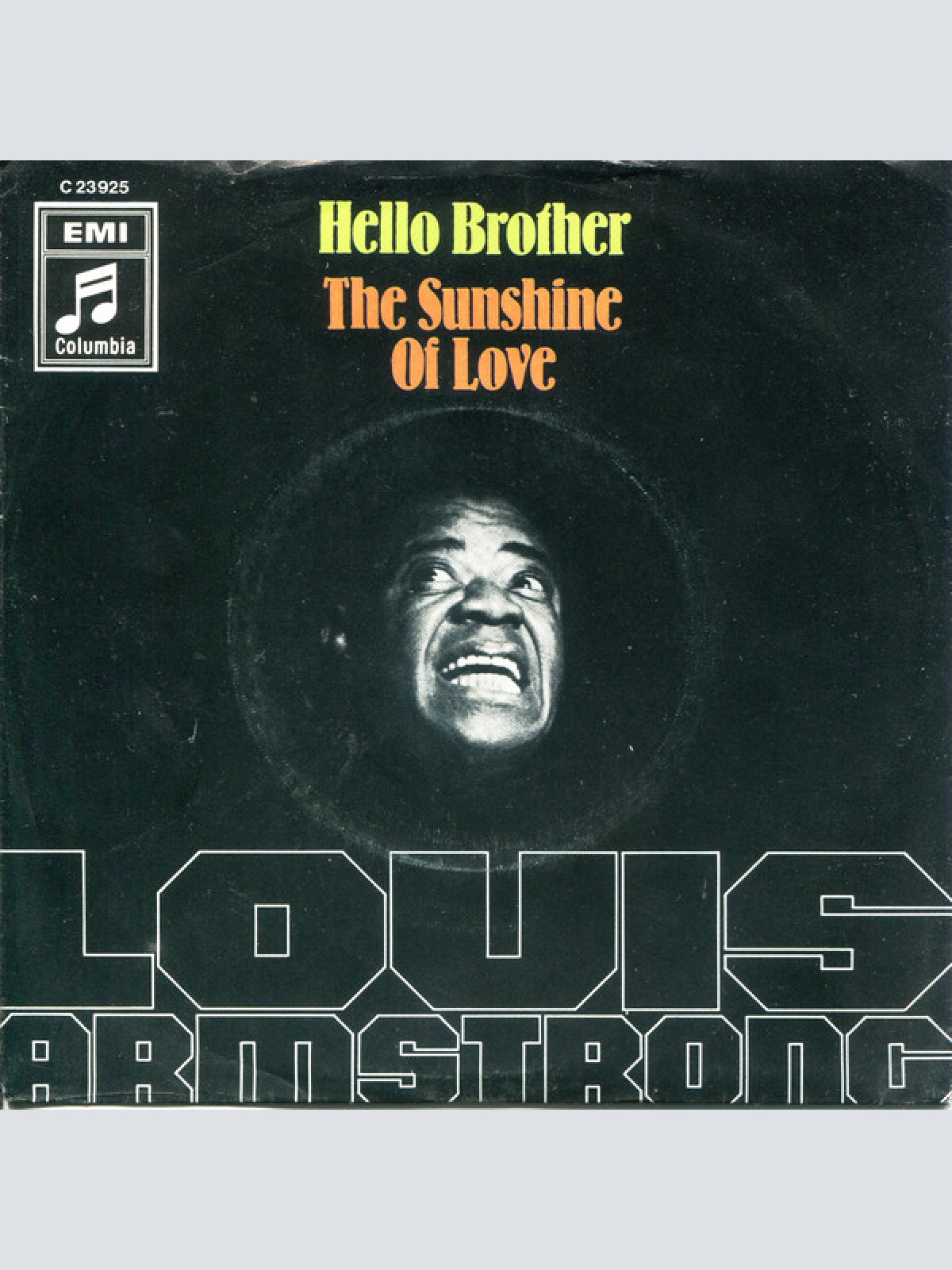 Vinyl / Louis Armstrong - Hello Brother / The Sunshine Of Love