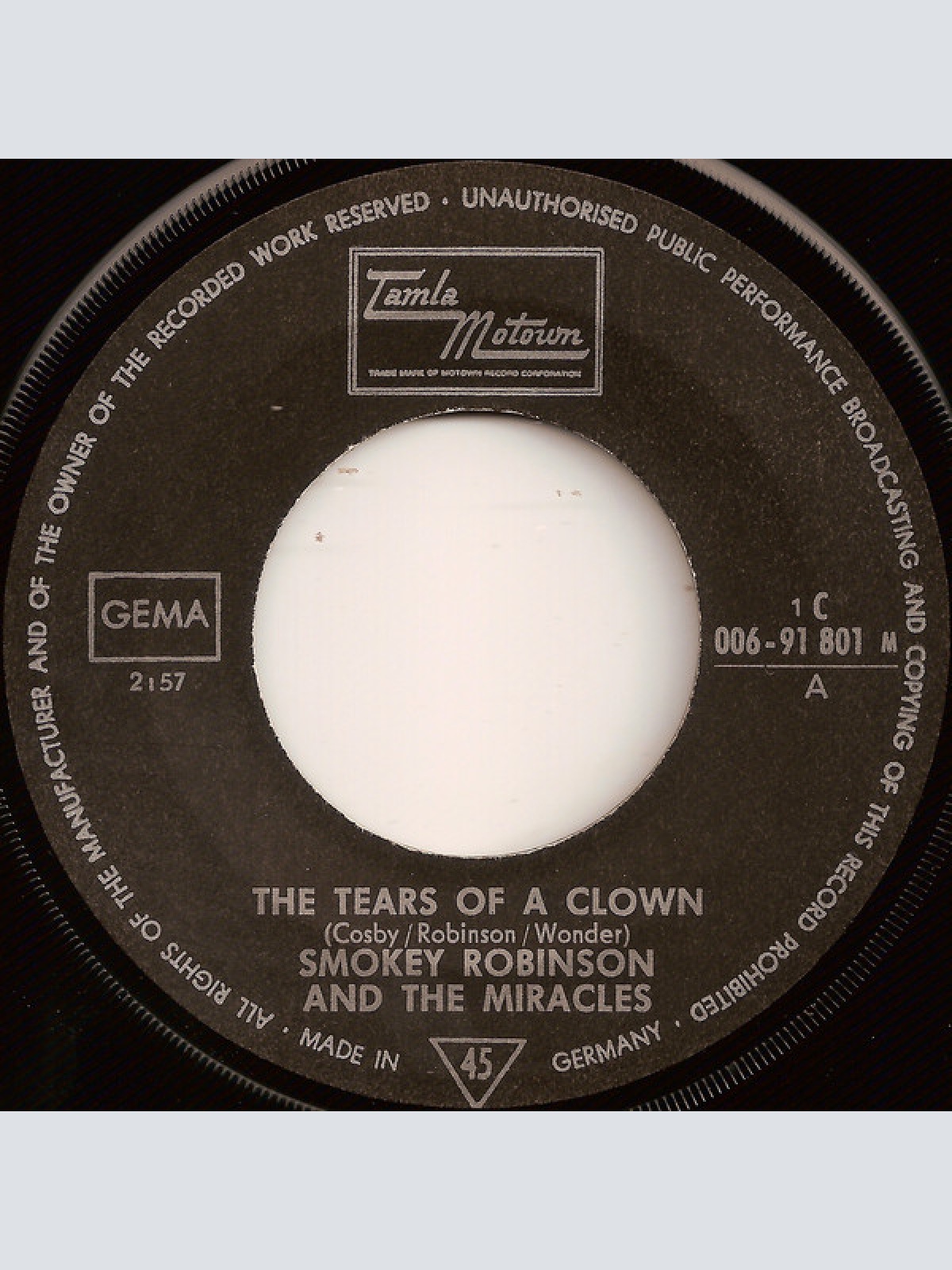 Vinyl / Smokey Robinson & The Miracles* - The Tears Of A Clown