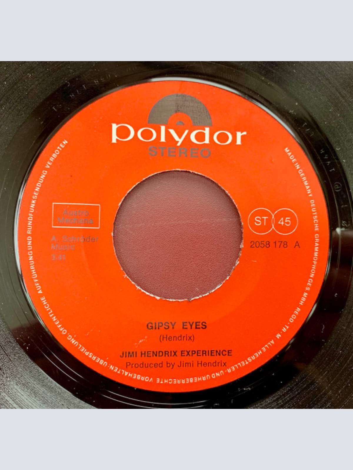 Vinyl / The Jimi Hendrix Experience - Gypsy Eyes / Purple Haze