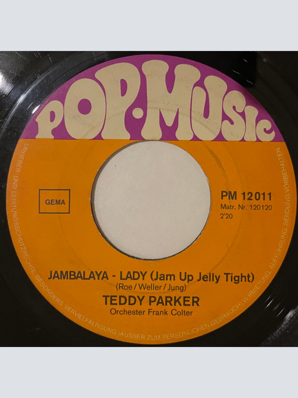 Vinyl / Teddy Parker - Jambalaya Lady (Jam Up Jelly Tight) / Steine