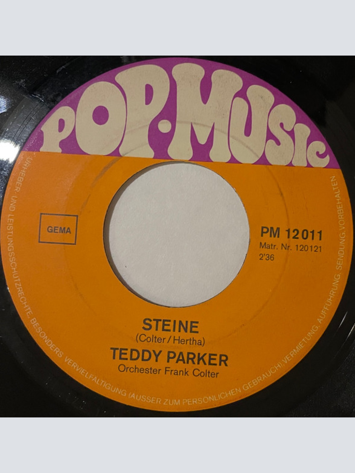 Vinyl / Teddy Parker - Jambalaya Lady (Jam Up Jelly Tight) / Steine