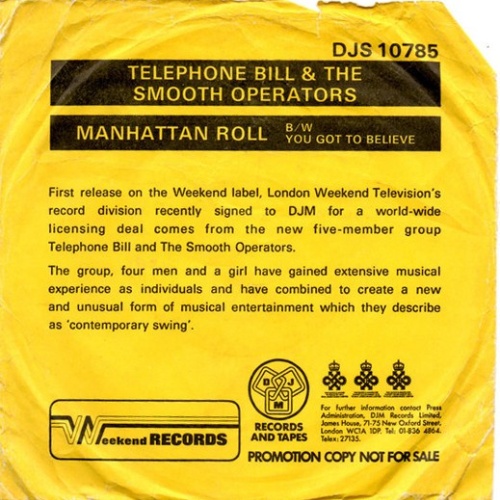 Vinyl / Telephone Bill & The Smooth Operators* - Manhattan Roll