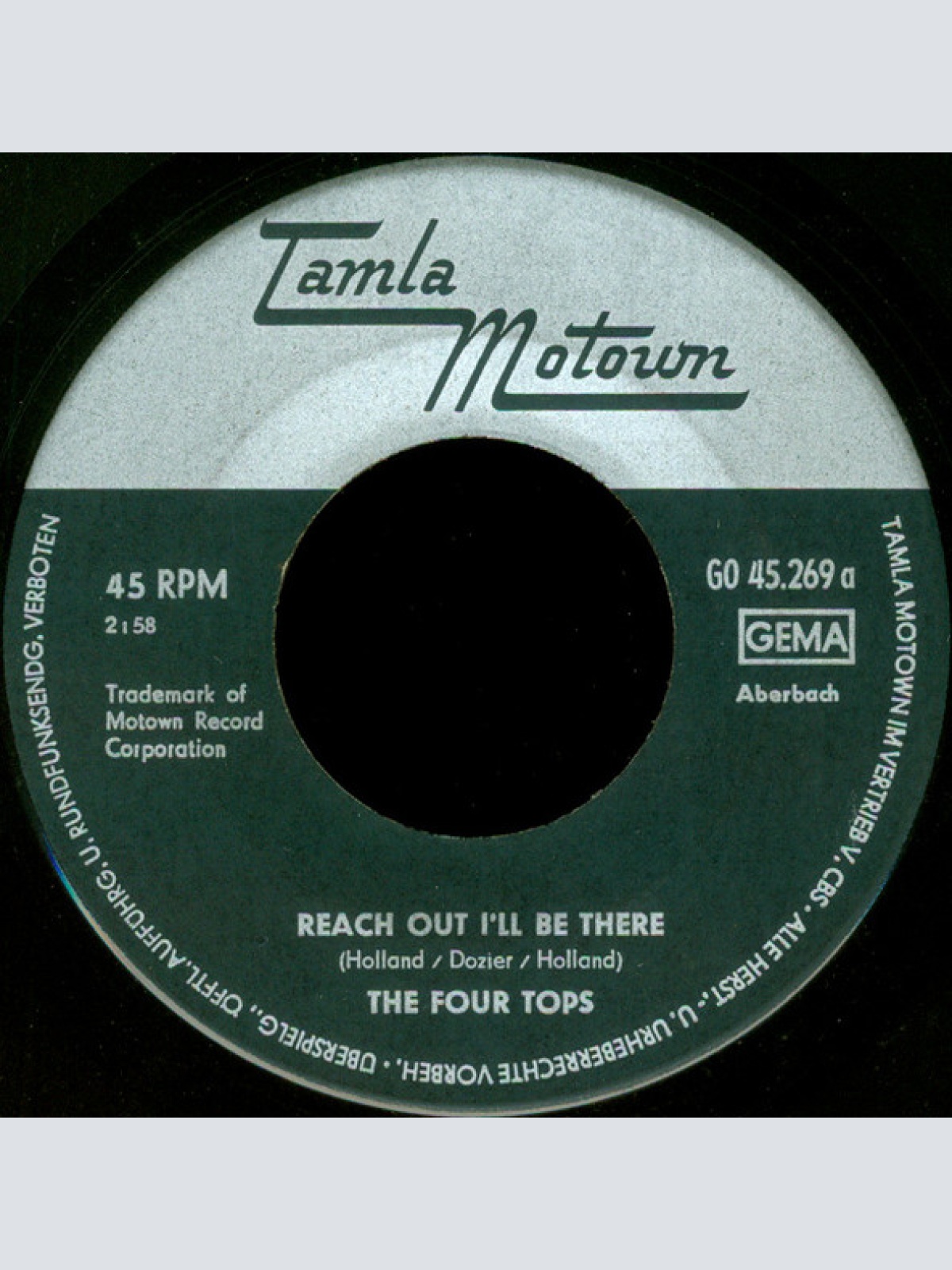 Vinyl / The Four Tops* - Reach Out I'll Be There