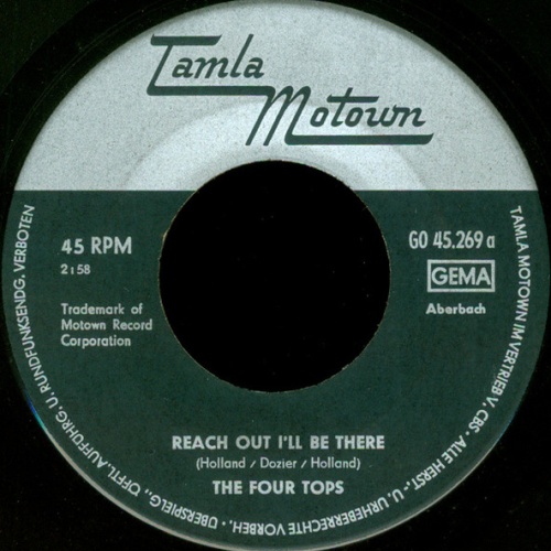 Vinyl / The Four Tops* - Reach Out I'll Be There