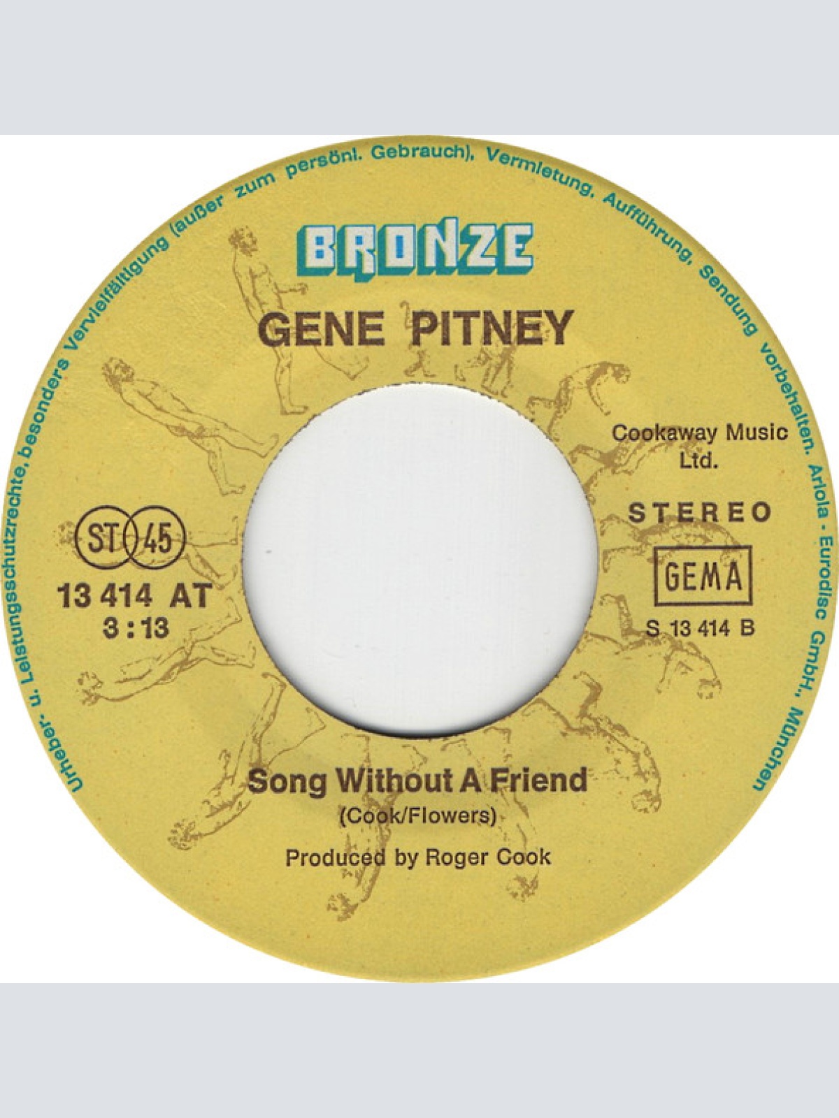 Vinyl / Gene Pitney - Blue Angel / Song Without A Friend