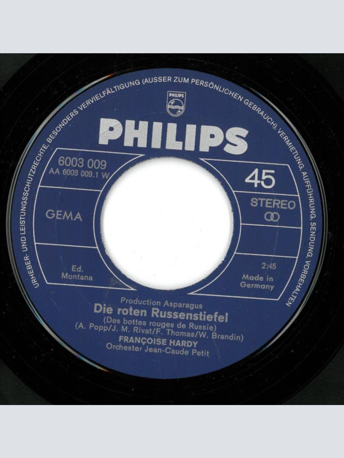 Vinyl / Françoise Hardy - Die Roten Russenstiefel / Träume