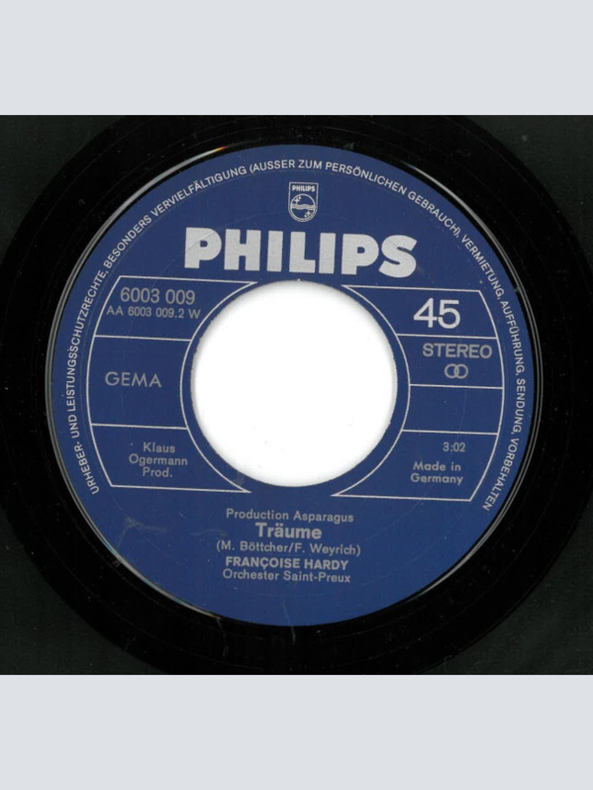 Vinyl / Françoise Hardy - Die Roten Russenstiefel / Träume