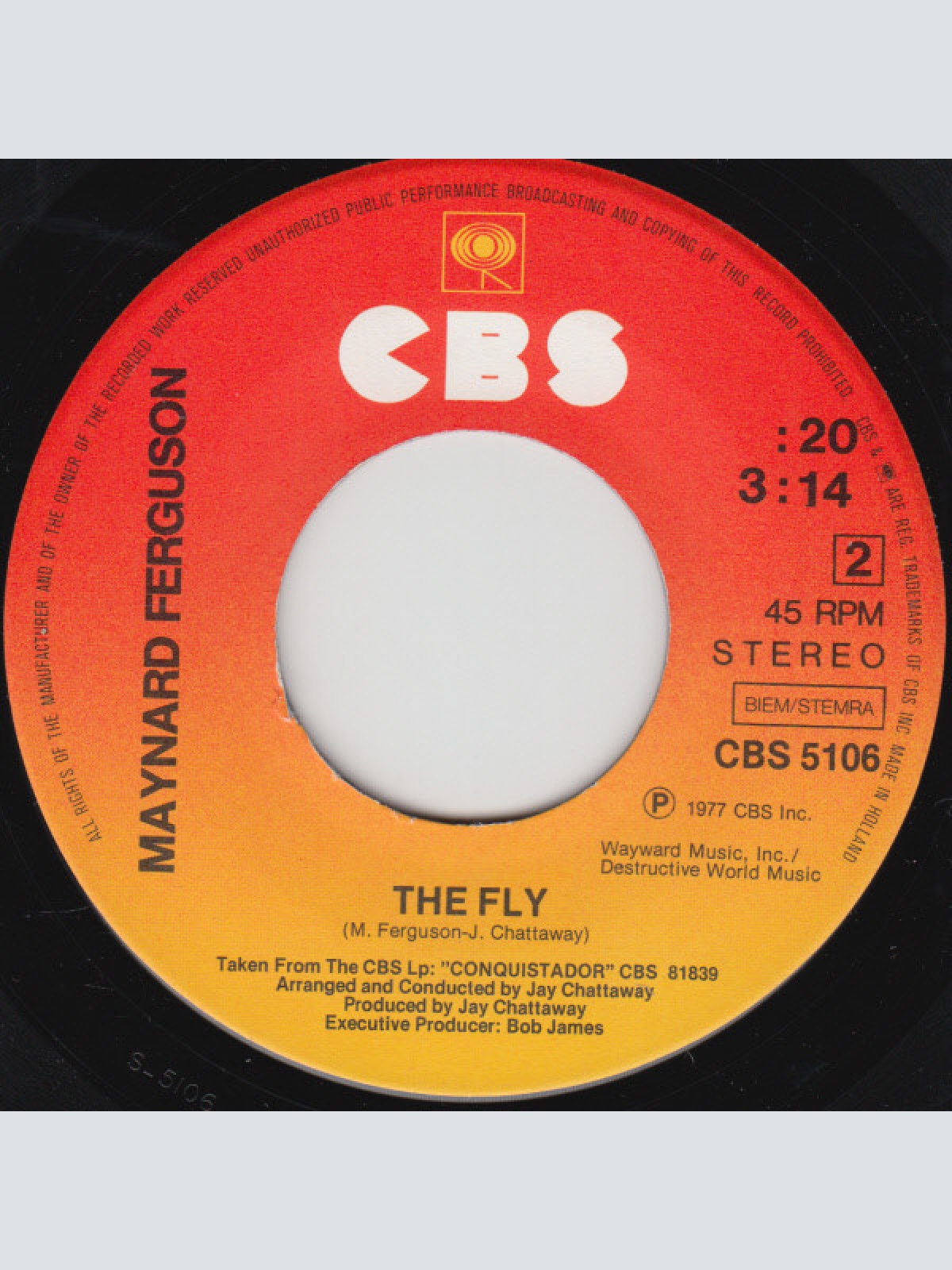 Vinyl / Maynard Ferguson - Gonna Fly Now (Theme From "Rocky") / The Fly