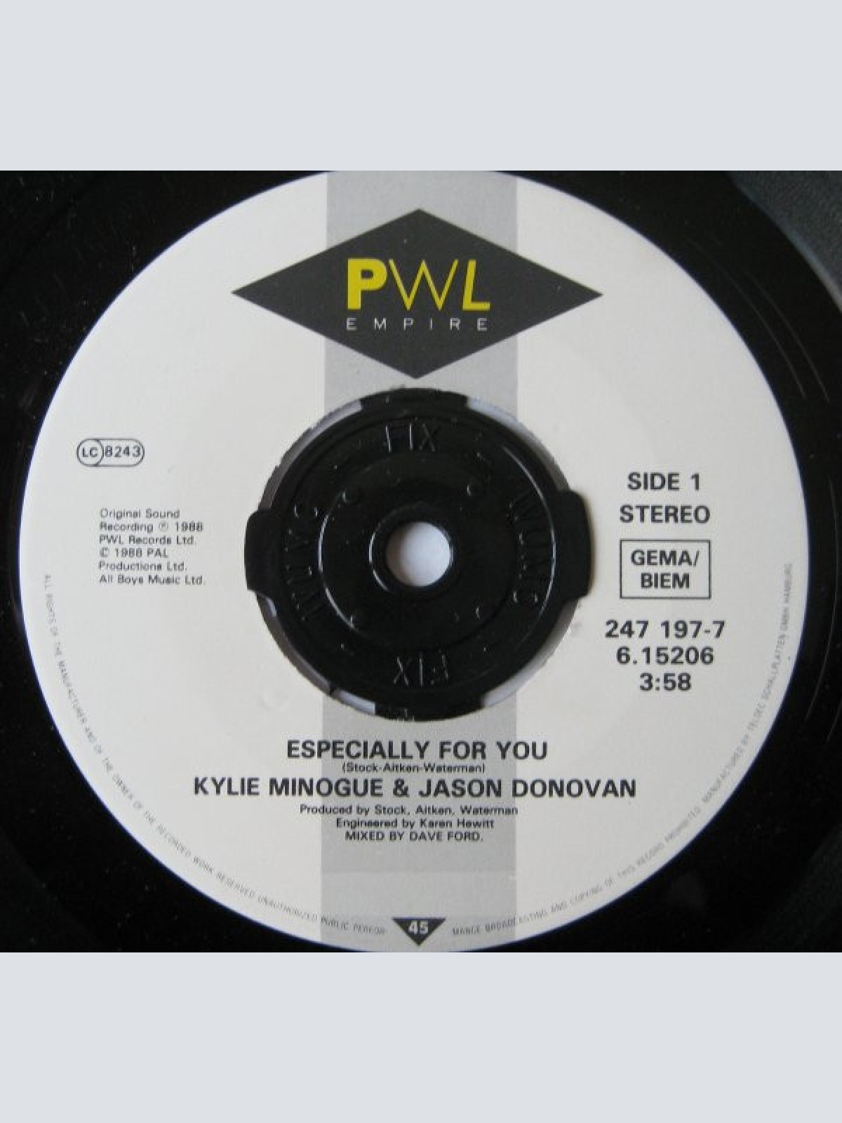 Vinyl / Kylie* And Jason* - Especially For You