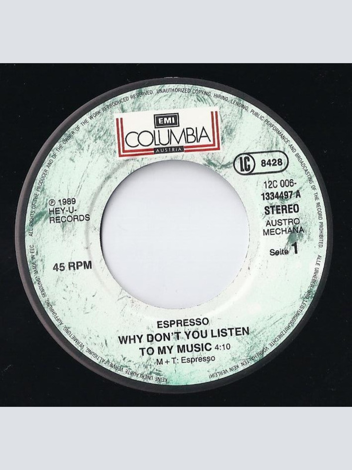Vinyl / Espresso (2) - Why Don't You Listen To My Music