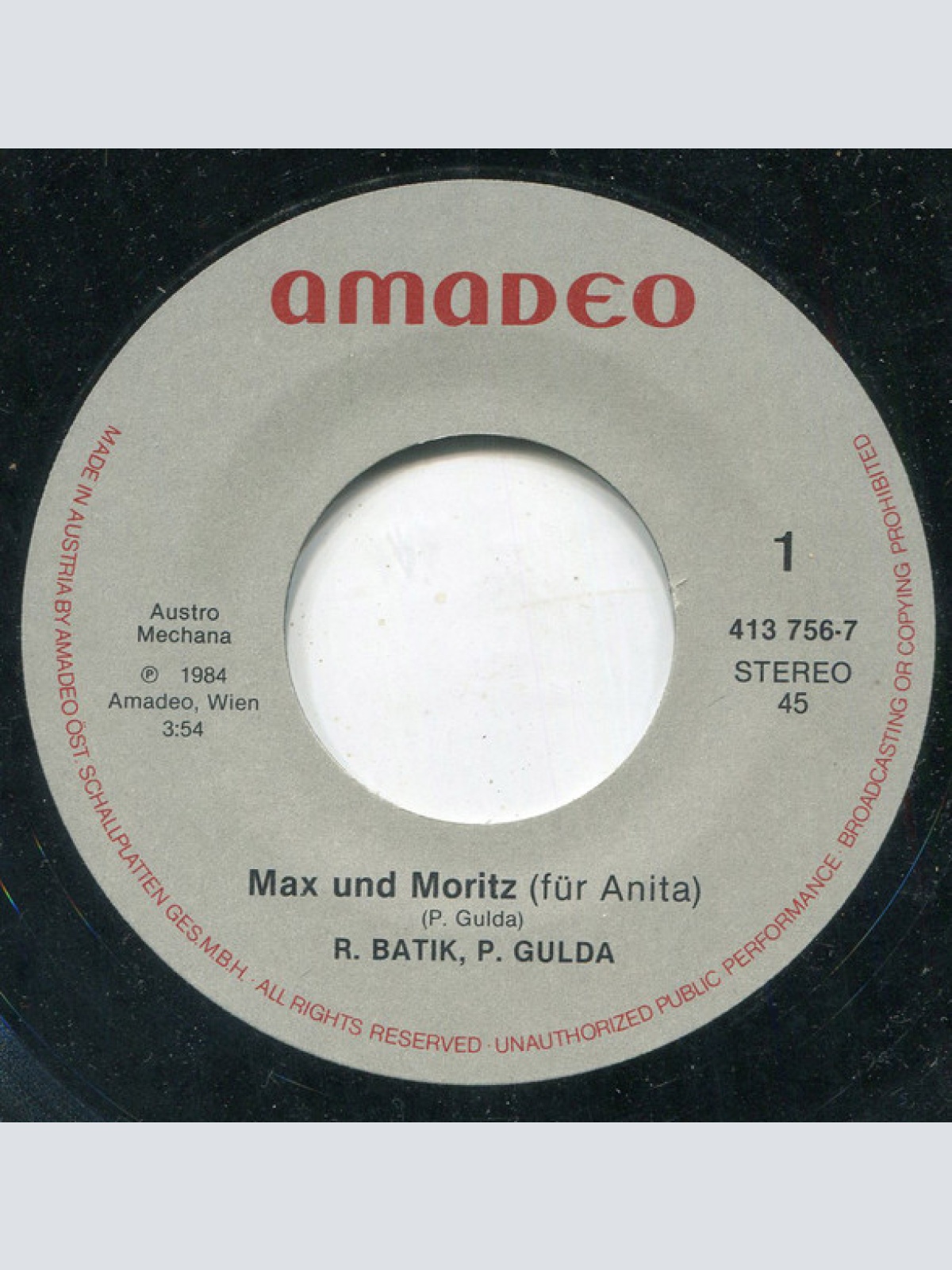 Vinyl / Paul Gulda - Roland Batik - Max Und Moritz / Latin In »A«