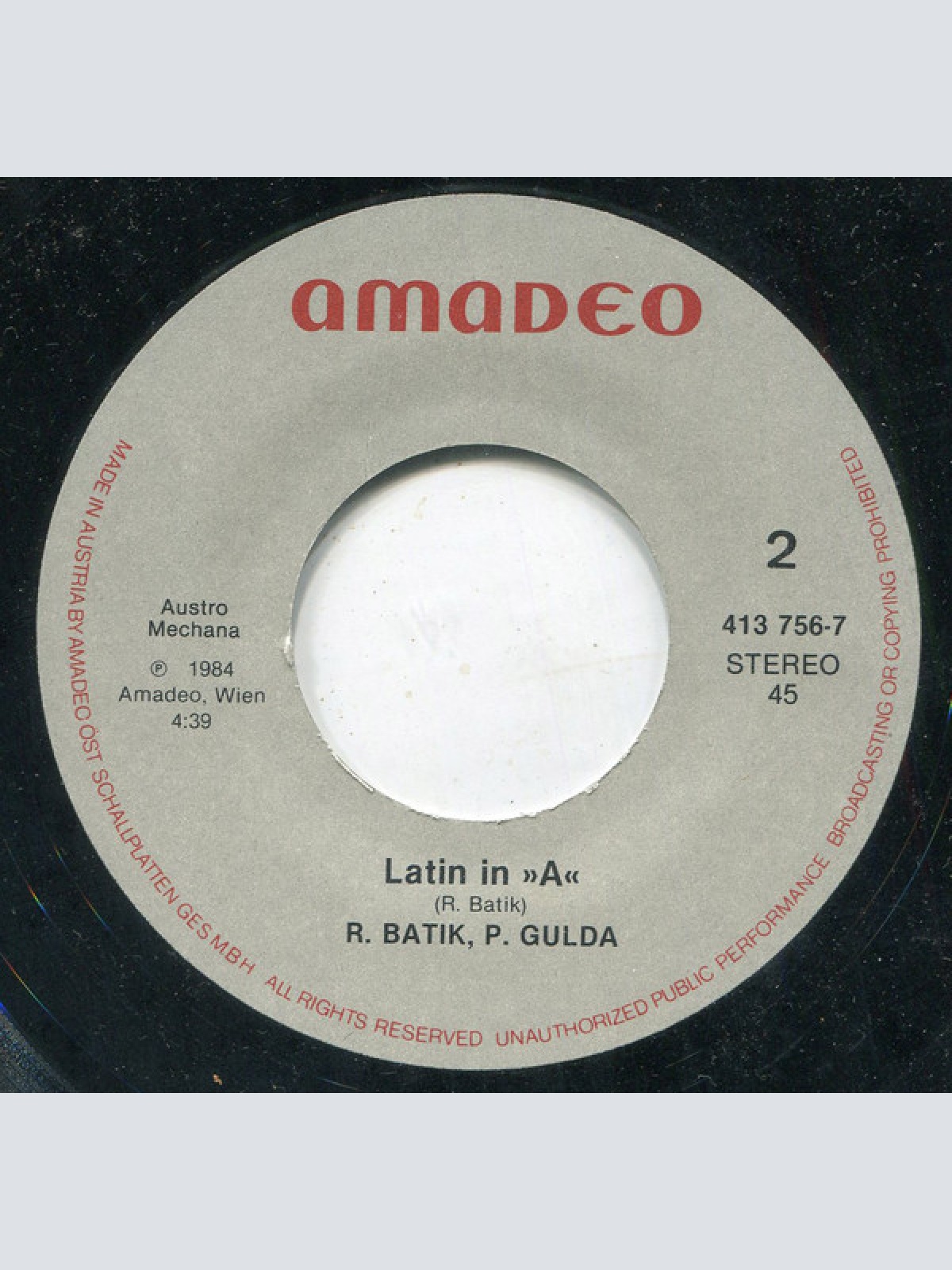 Vinyl / Paul Gulda - Roland Batik - Max Und Moritz / Latin In »A«