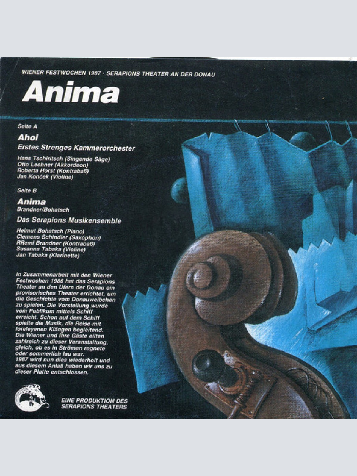 Vinyl / Erstes Strenges Kammerorchester* / Serapions Ensemble* - Anima