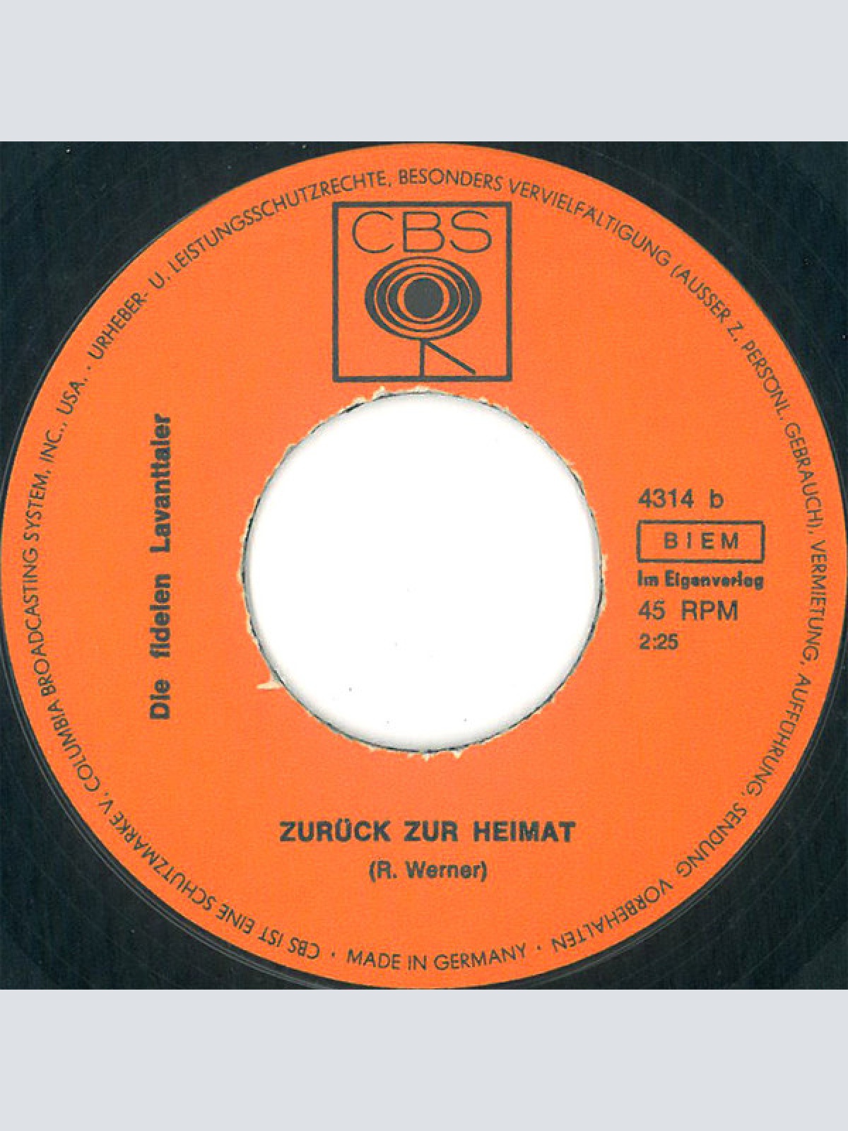 Vinyl / Die Fidelen Lavantaler* - Mauspolka / Zurück Zur Heimat