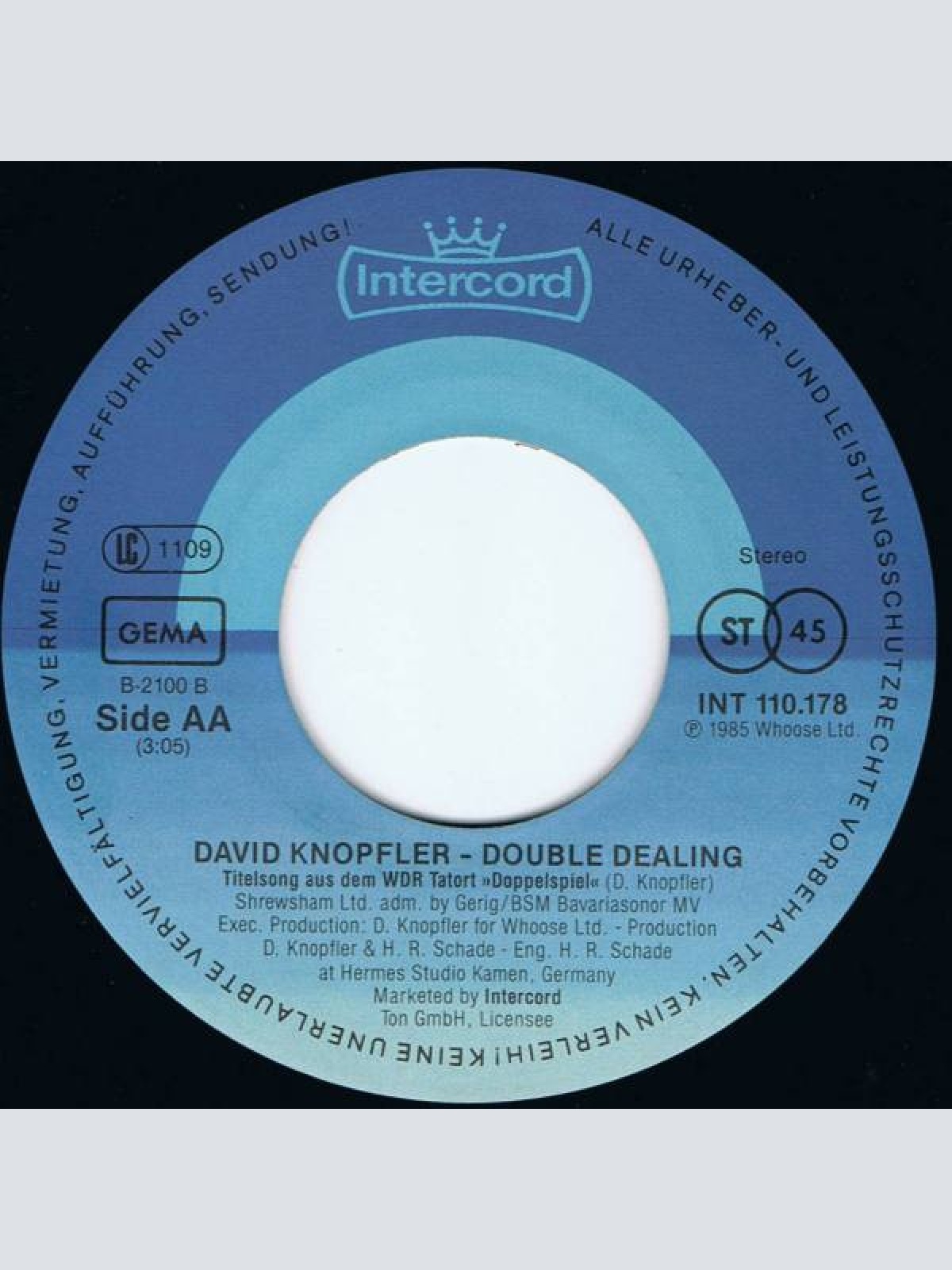 Vinyl / David Knopfler - Heart To Heart • Double Dealing