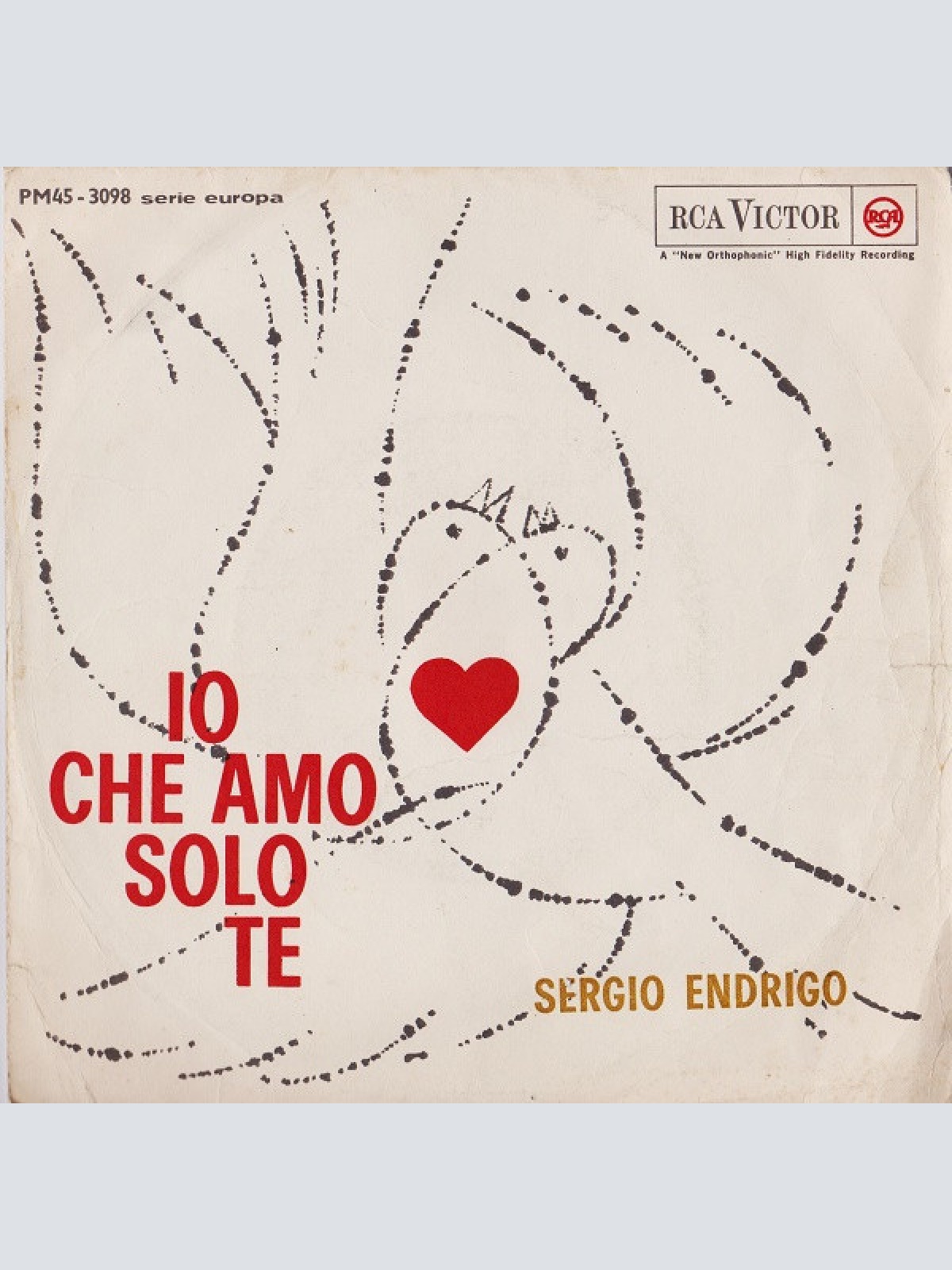 Vinyl / Sergio Endrigo - Io Che Amo Solo Te