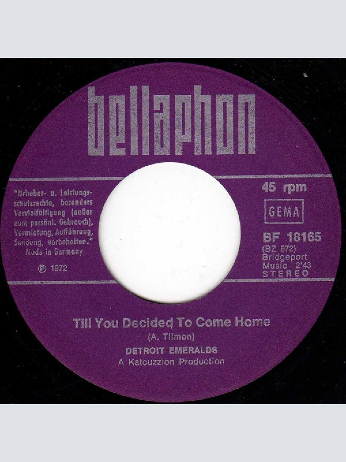 Vinyl / Detroit Emeralds - Feel The Need In Me