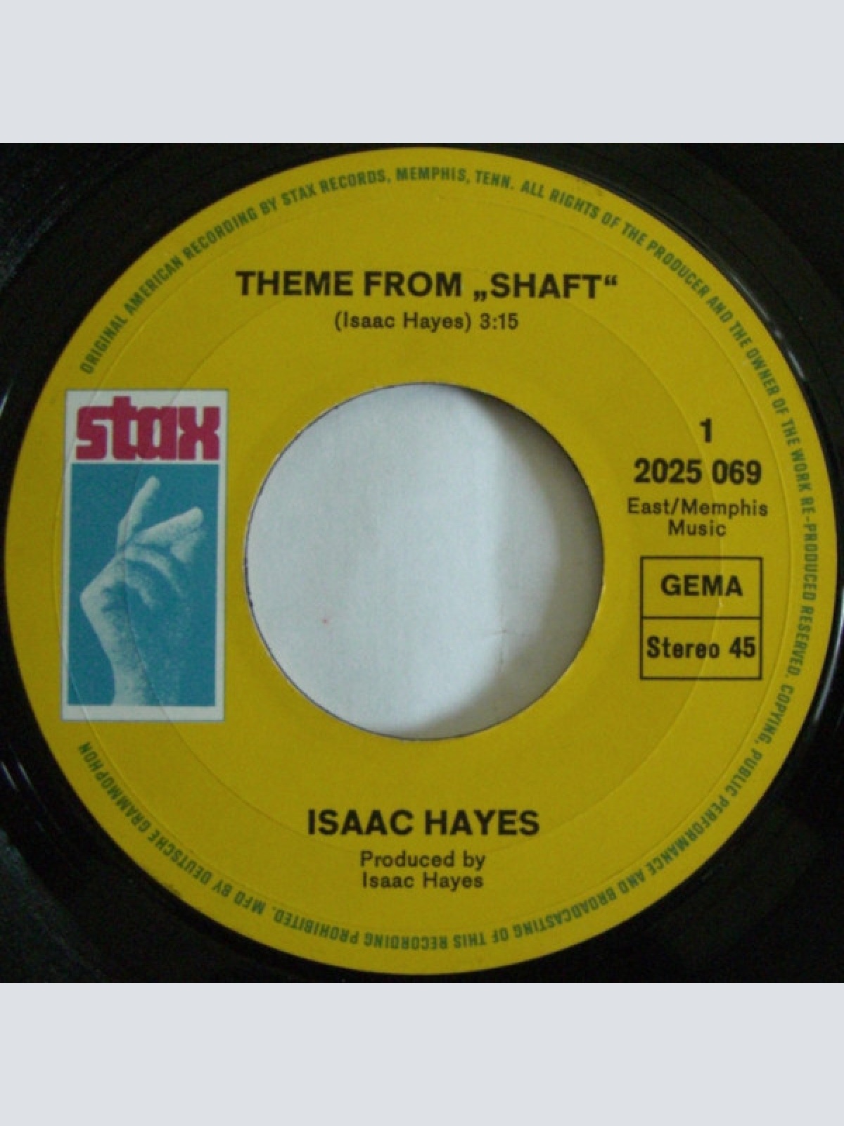 Vinyl / Isaac Hayes - Theme From "Shaft" / Cafe Regio's