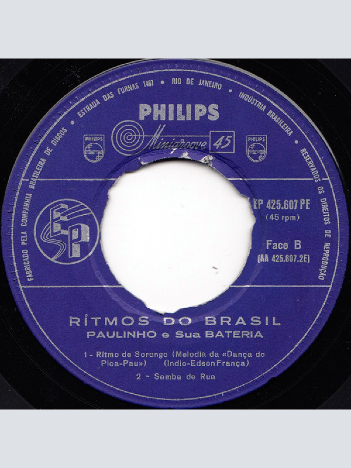 Vinyl / Paulinho, Sua Bateria E Seus Ritmistas - Ritmos Do Brasil