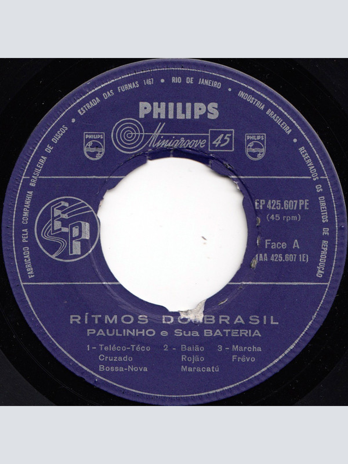 Vinyl / Paulinho, Sua Bateria E Seus Ritmistas - Ritmos Do Brasil