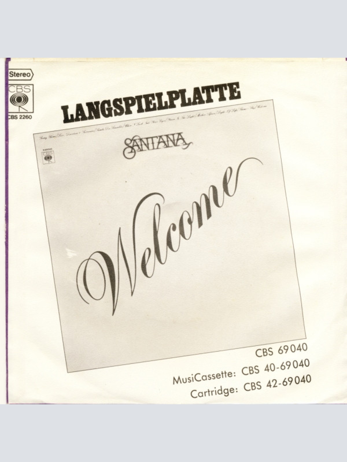 Vinyl / Santana - Oye Como Va