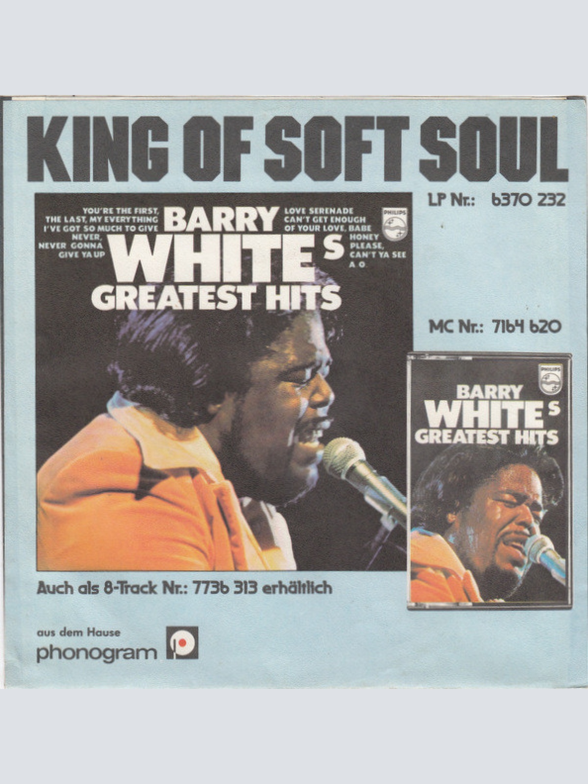 Vinyl / Barry White - You See The Trouble With Me