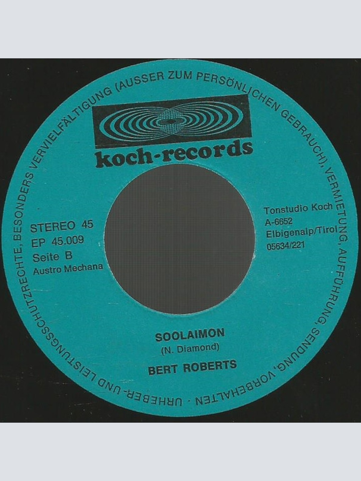 Vinyl / Bert Roberts (4) - Du Gehörst Nicht Zu Mir