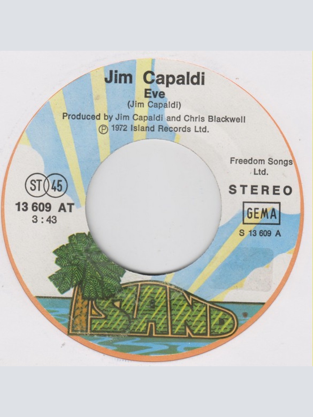 Vinyl / Jim Capaldi - Eve