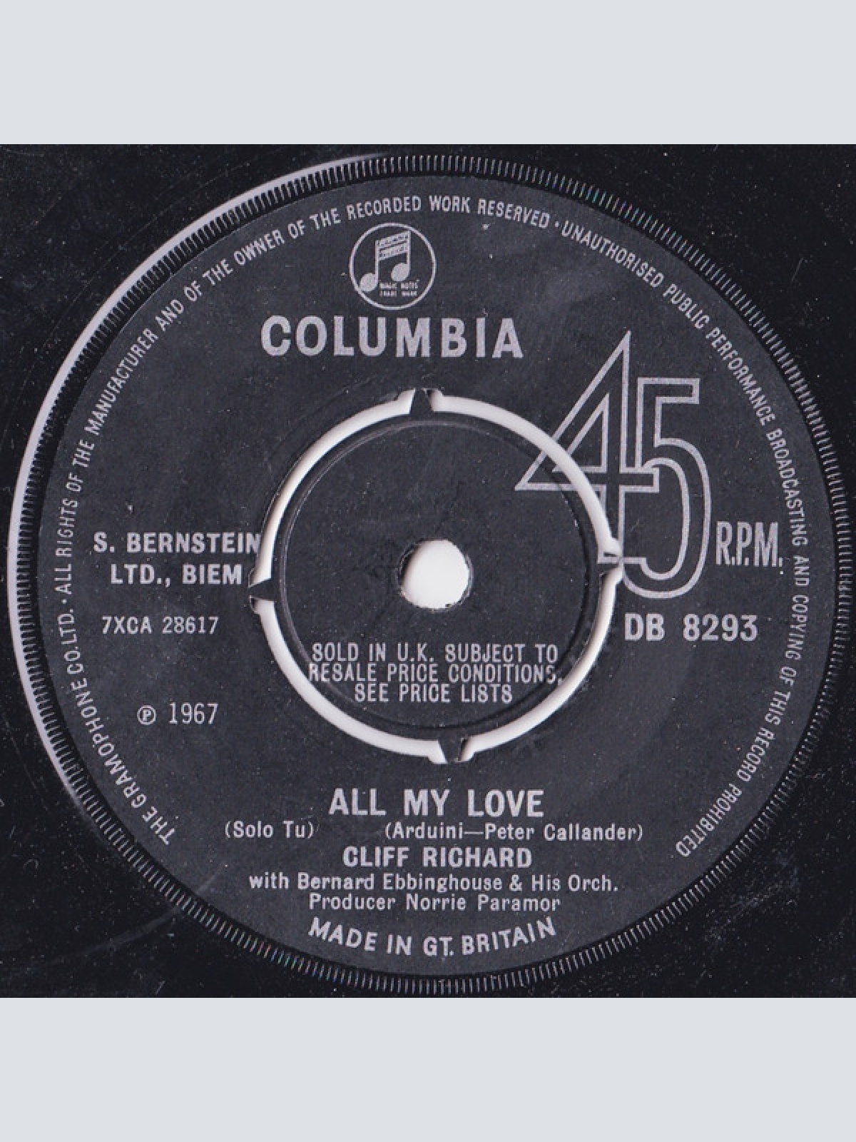 Vinyl / Cliff Richard - All My Love