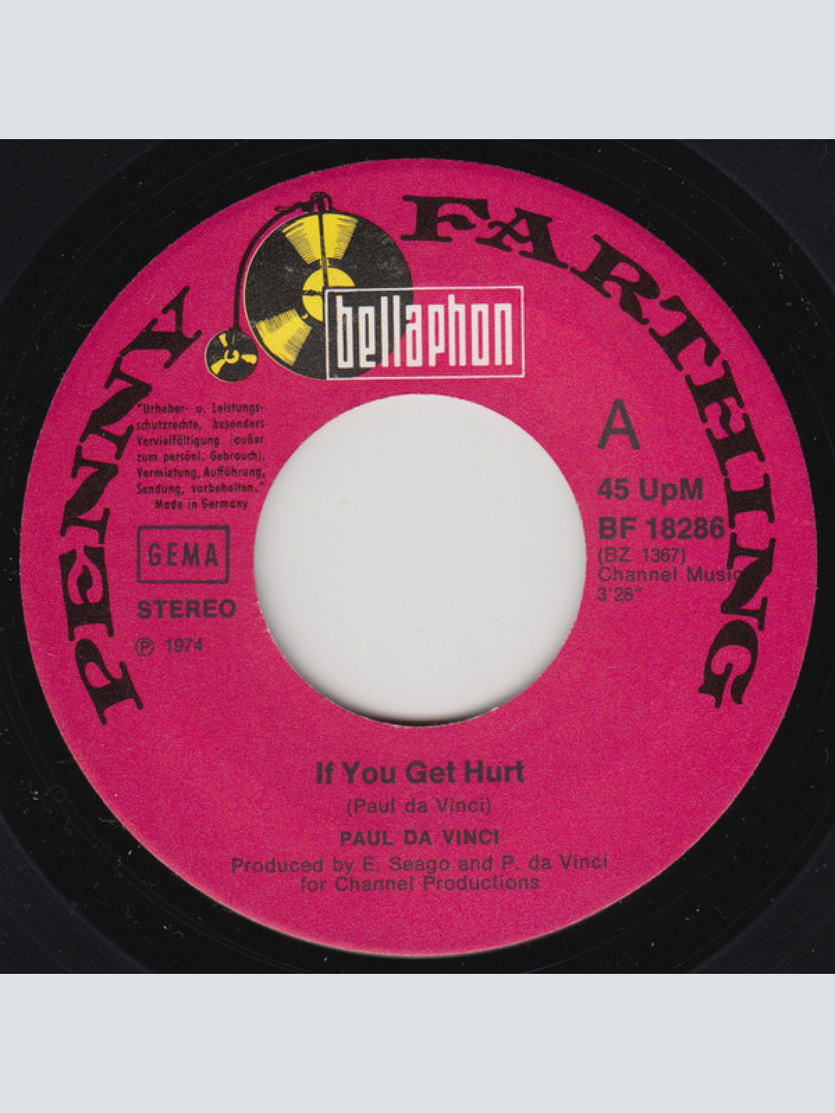 Vinyl / Paul Da Vinci - If You Get Hurt