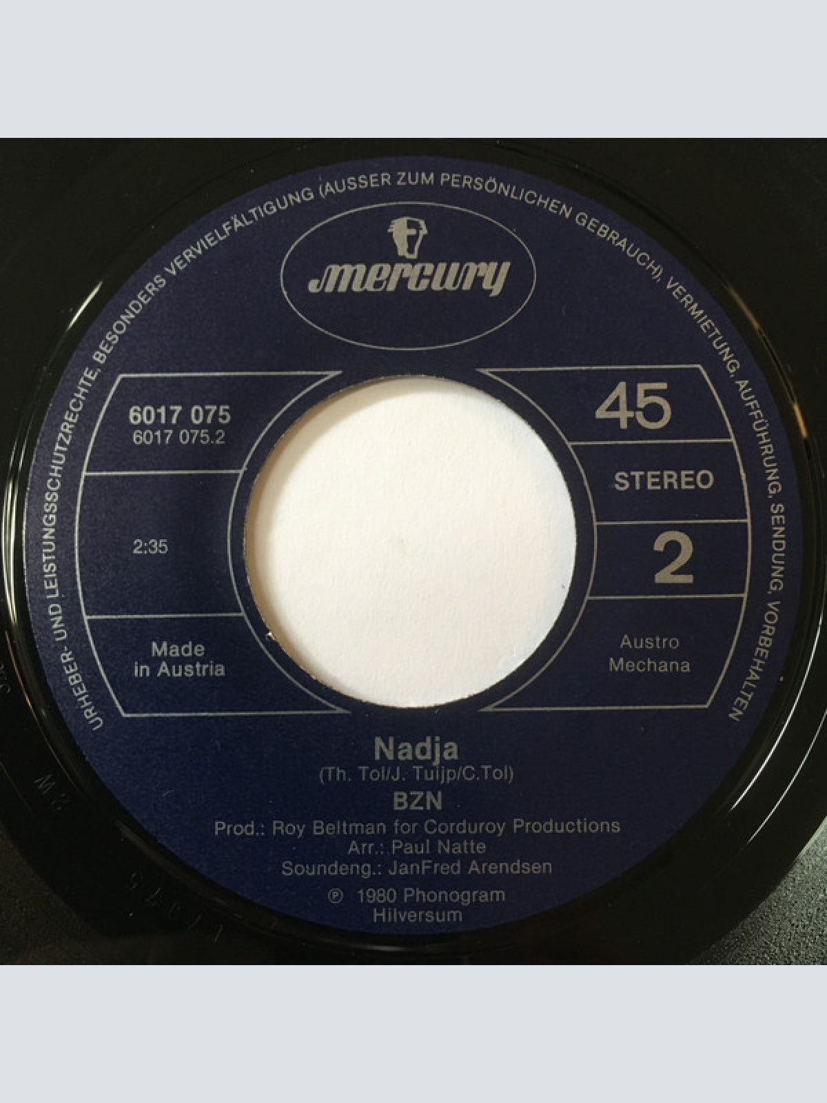 Vinyl / BZN - Rockin' The Trolls / Nadja
