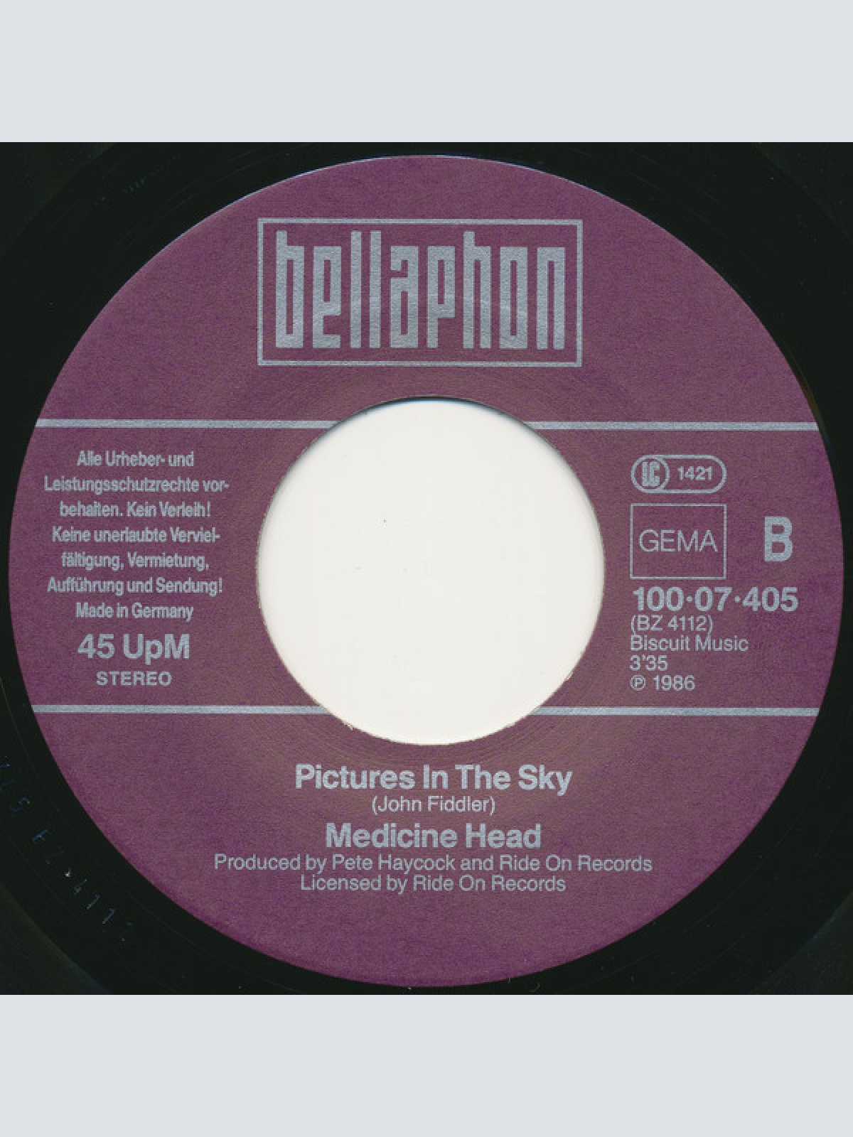 Vinyl / Medicine Head (2) - One And One Is One