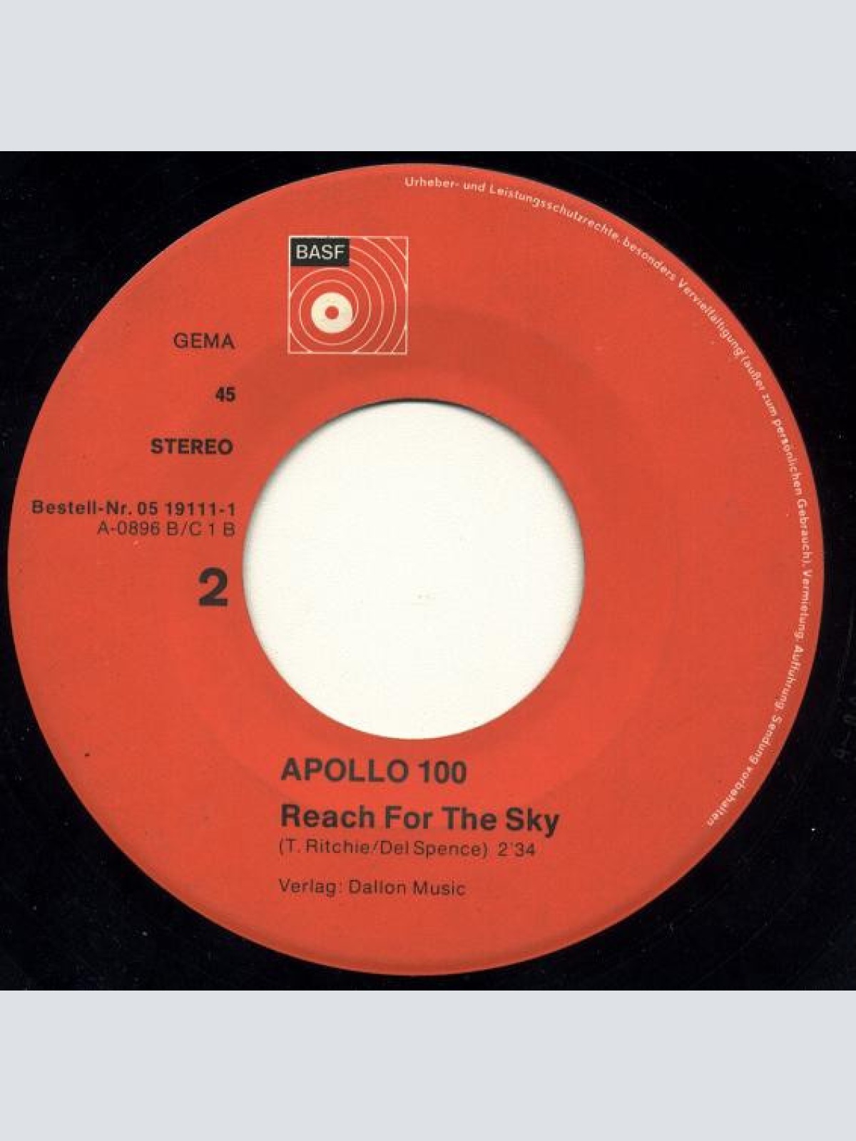 Vinyl / Apollo 100 - Telstar