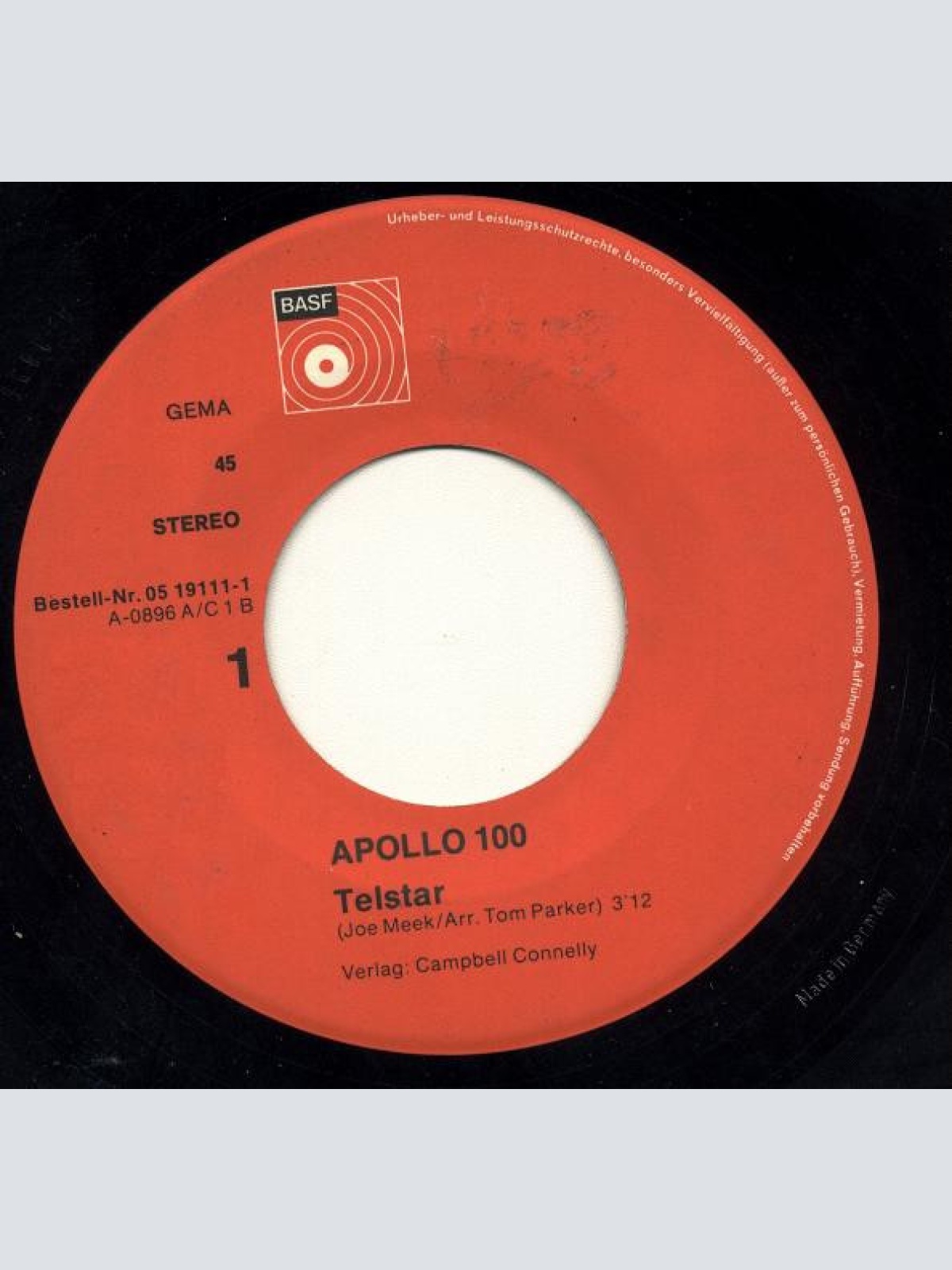 Vinyl / Apollo 100 - Telstar