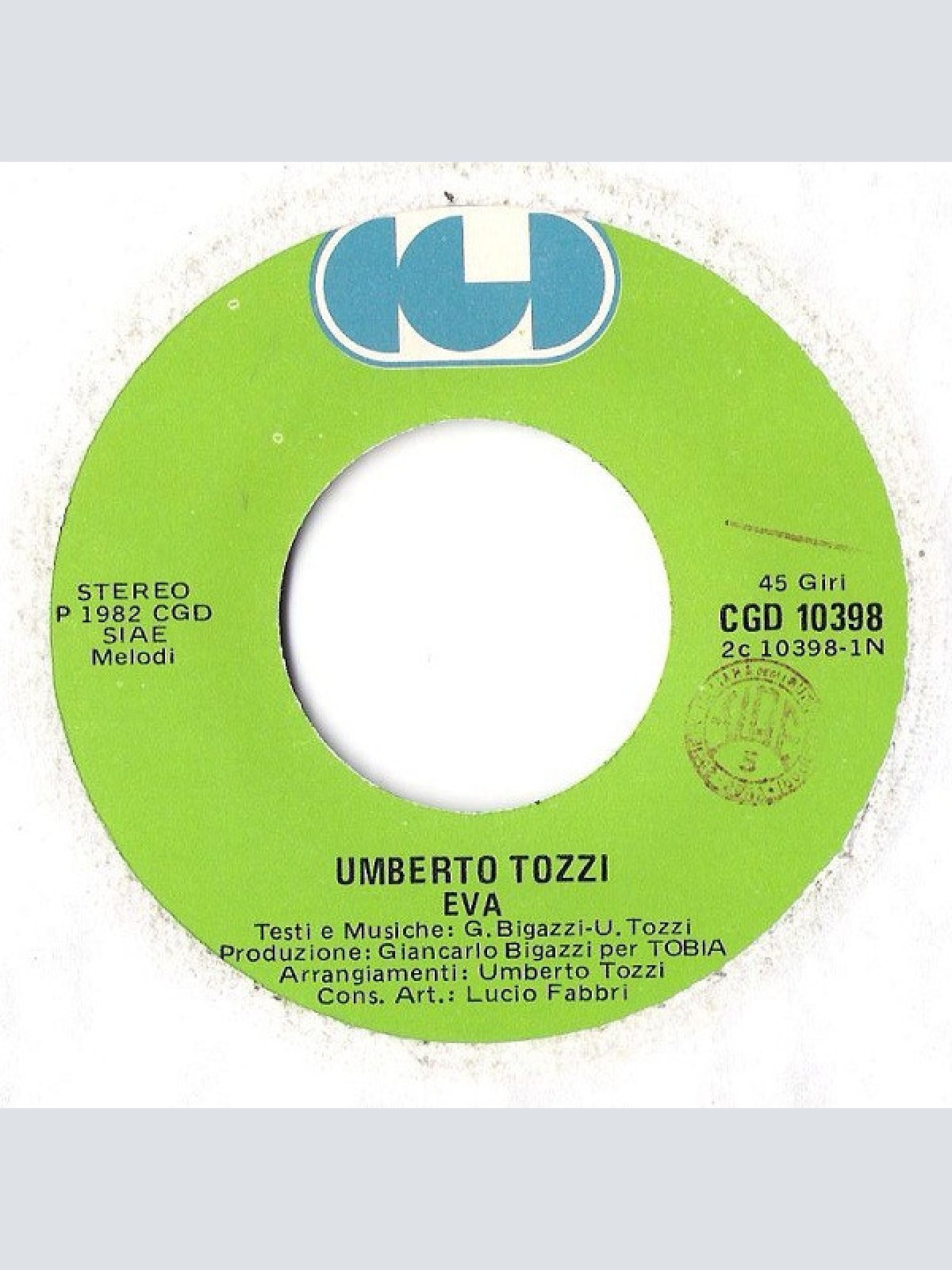 Vinyl / Umberto Tozzi - Eva