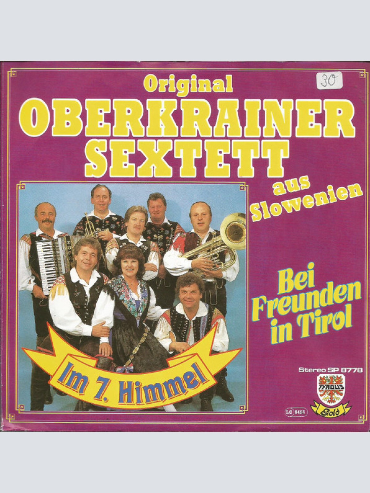 Vinyl / Original Oberkrainer Sextett Aus Slowenien* - Im 7. Himmel