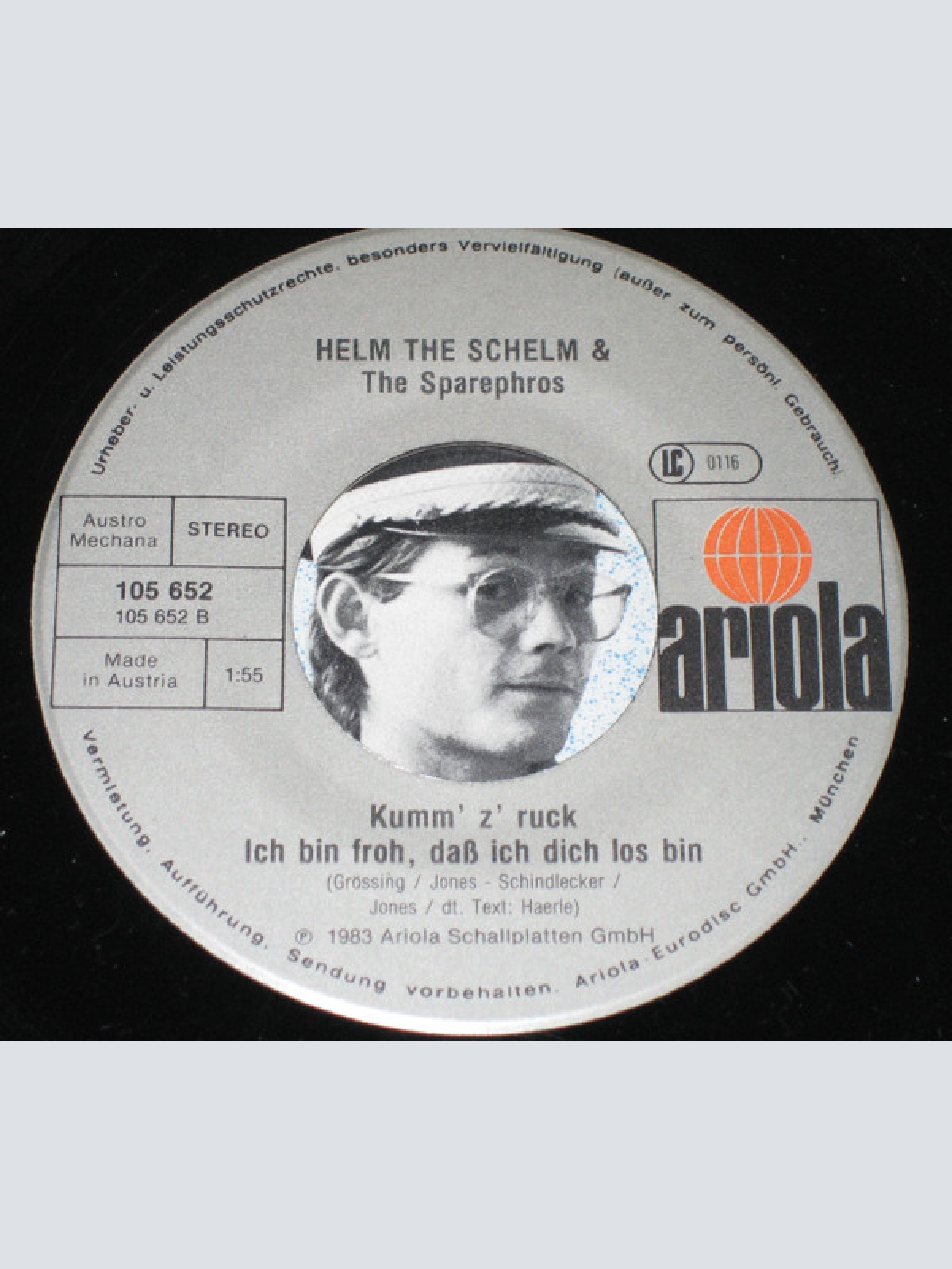 Vinyl / Helm The Schelm & The Sparephrohs - Wir Schwimmen / Kumm Z'ruck