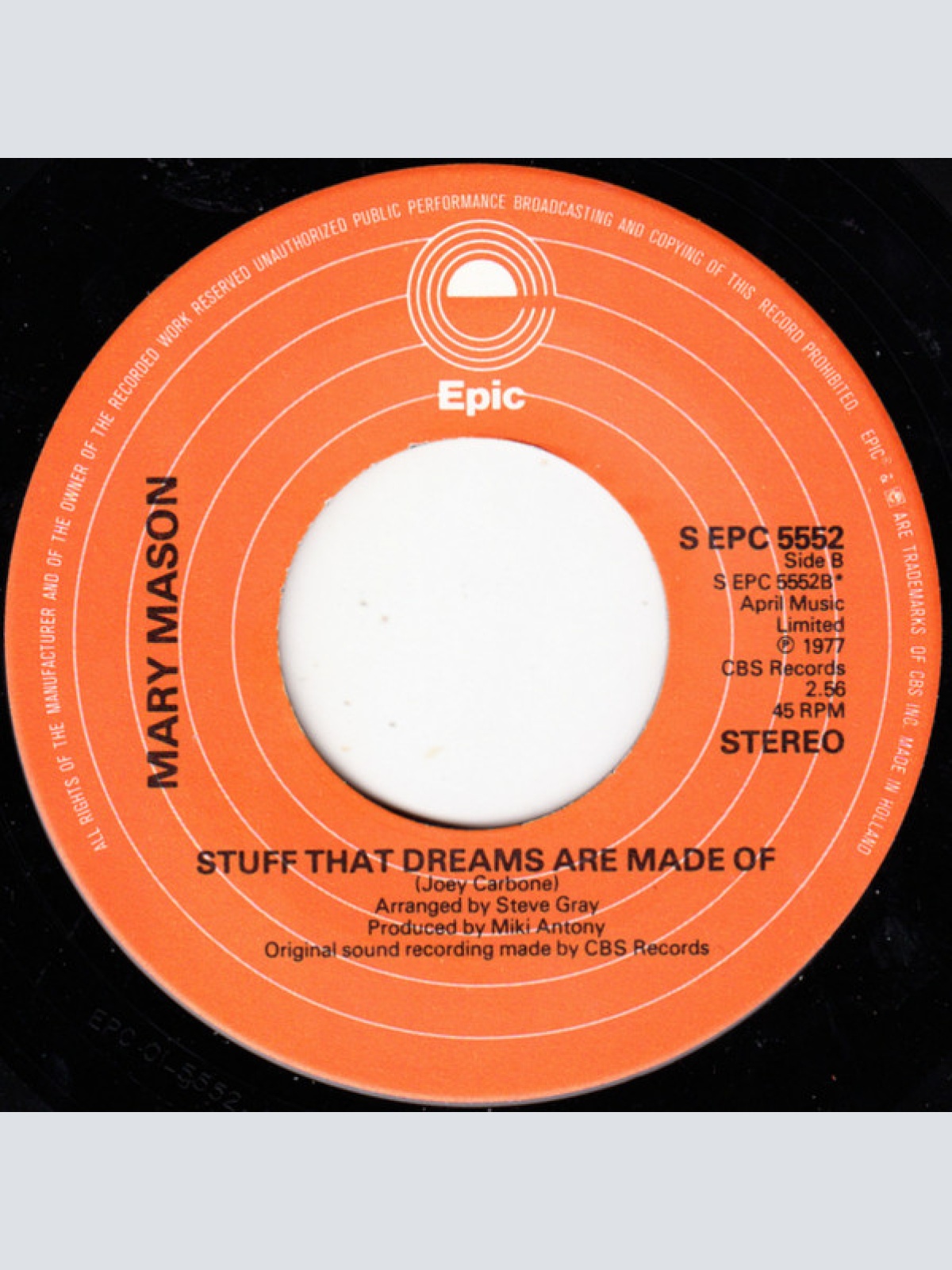 Vinyl / Mary Mason - Angel Of The Morning / Any Way That You Want Me