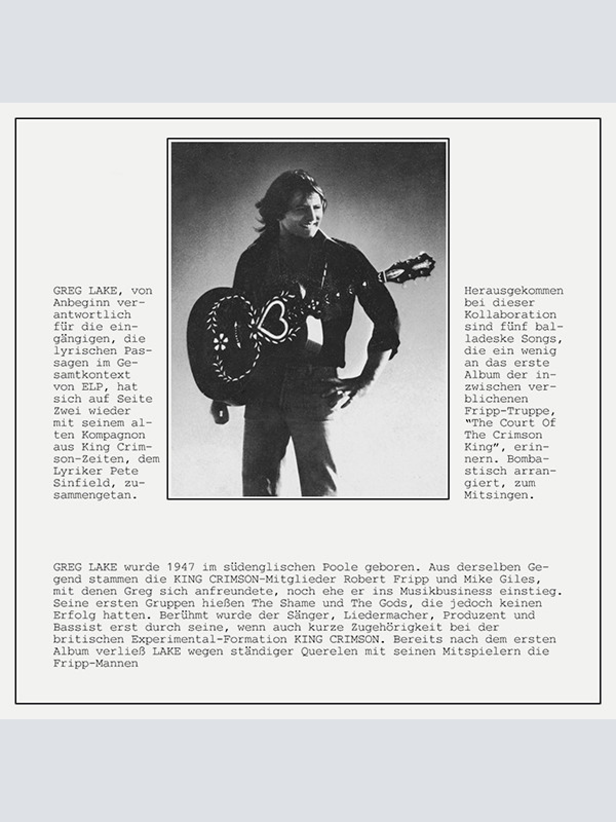 Vinyl / Emerson Lake & Palmer* - Excerpts From Works