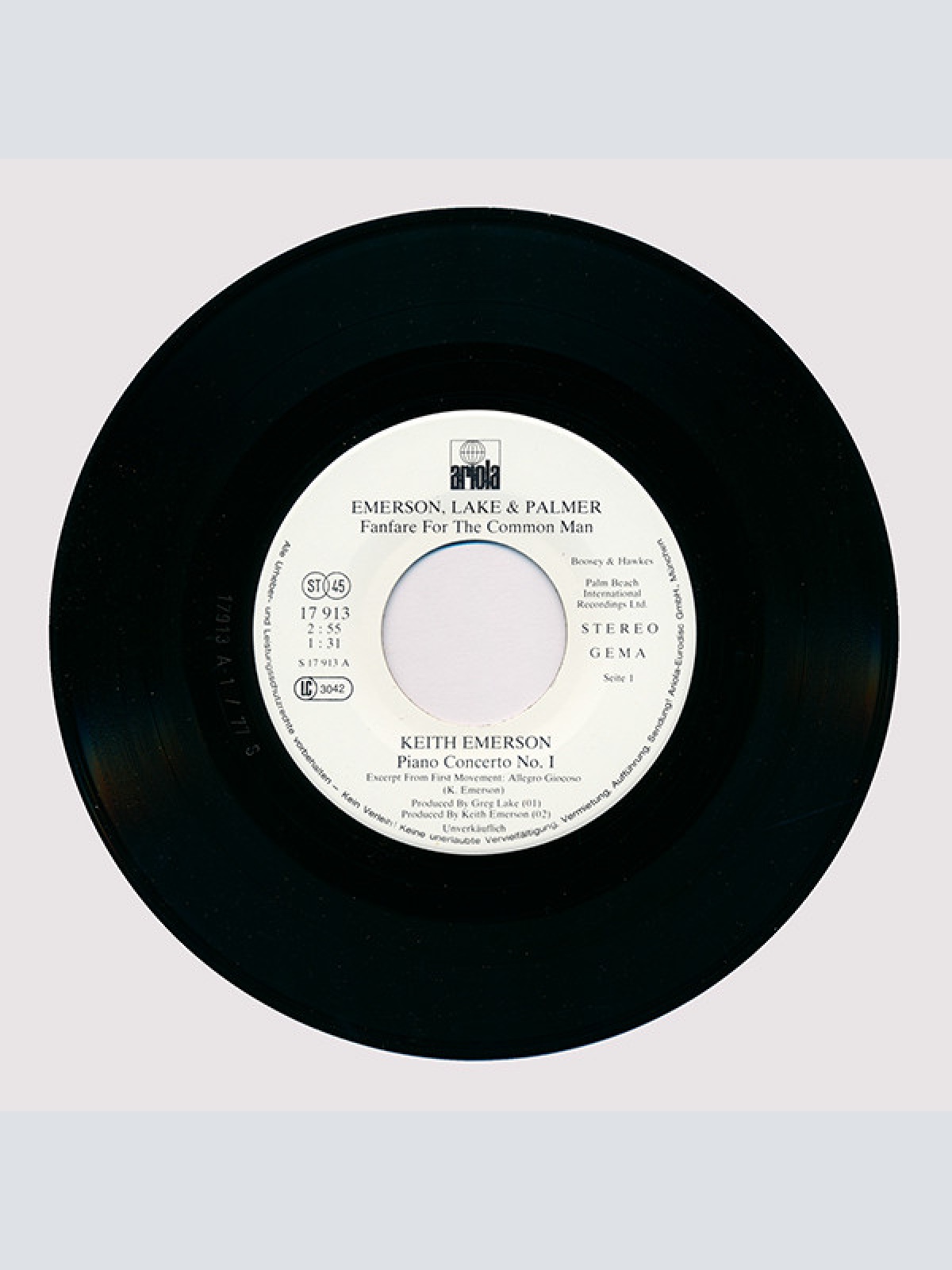 Vinyl / Emerson Lake & Palmer* - Excerpts From Works